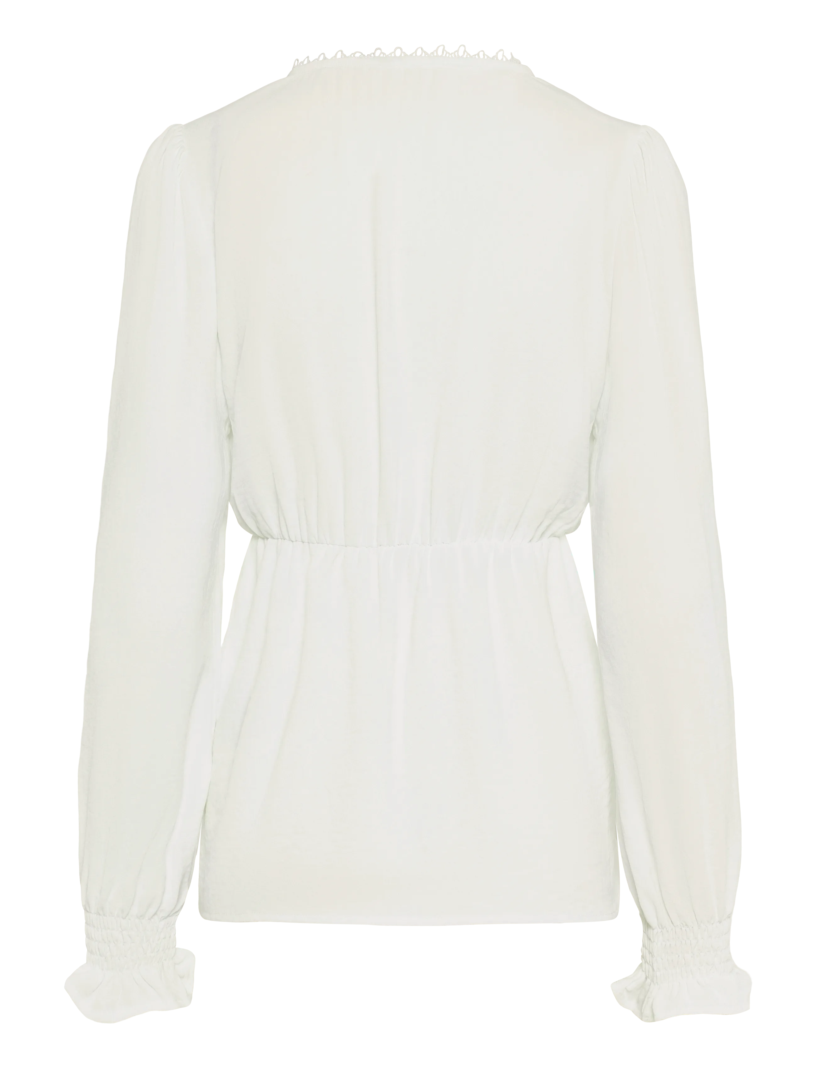 Vero Moda Maternity - VMMALVA LACE LS TOP WVN GA - langärmelige blusen - snow white - 2