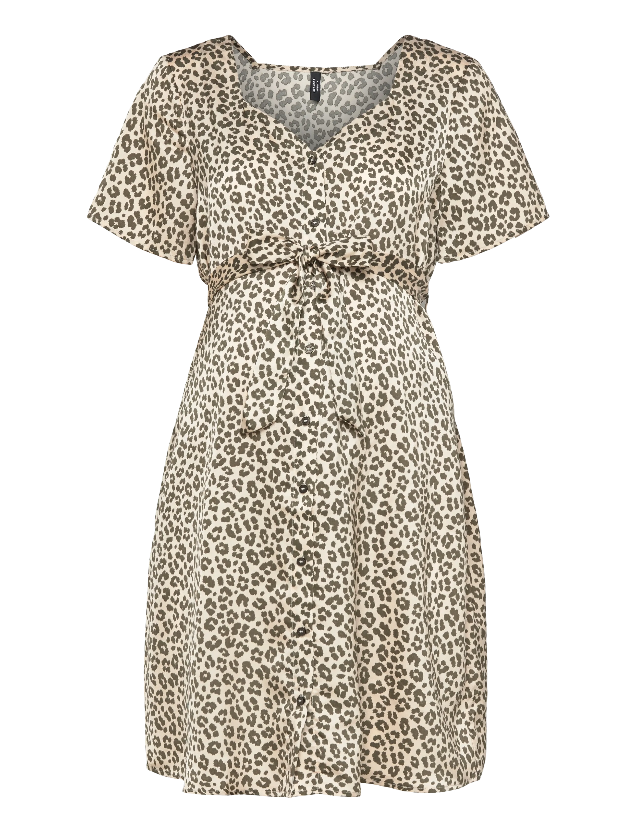 Vero Moda Maternity VMMIDALIA SS SHORT DRESS WVN - Rasedale - KALAMATA / cream