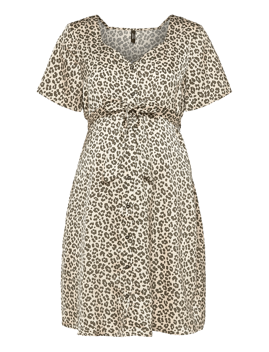 Vero Moda Maternity - VMMIDALIA SS SHORT DRESS WVN - robes d'été - kalamata - 1