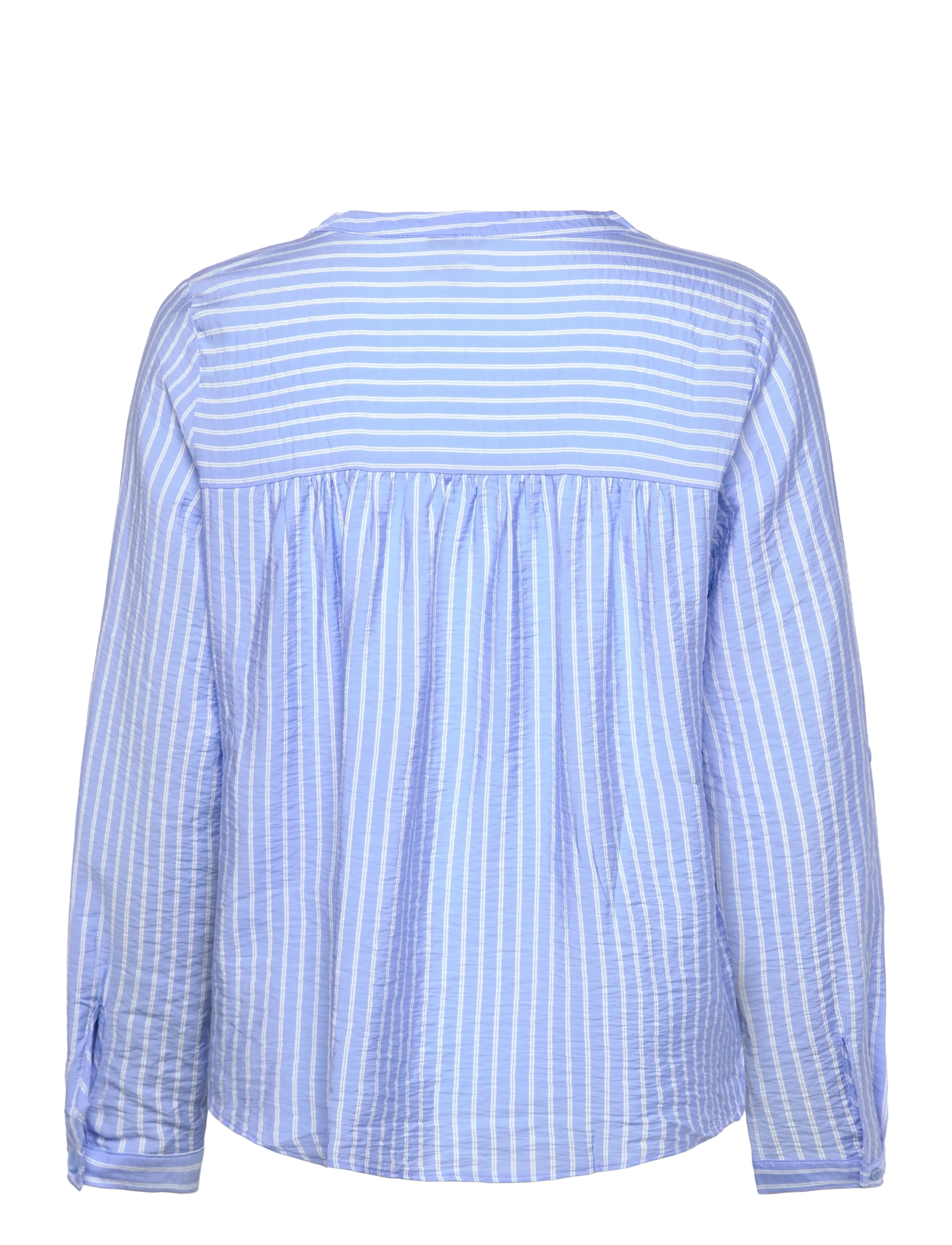 Vero Moda Maternity - VMMKAJA LS V-NECK FOLD-UP TOP WVN - langærmede skjorter - vista blue - 2