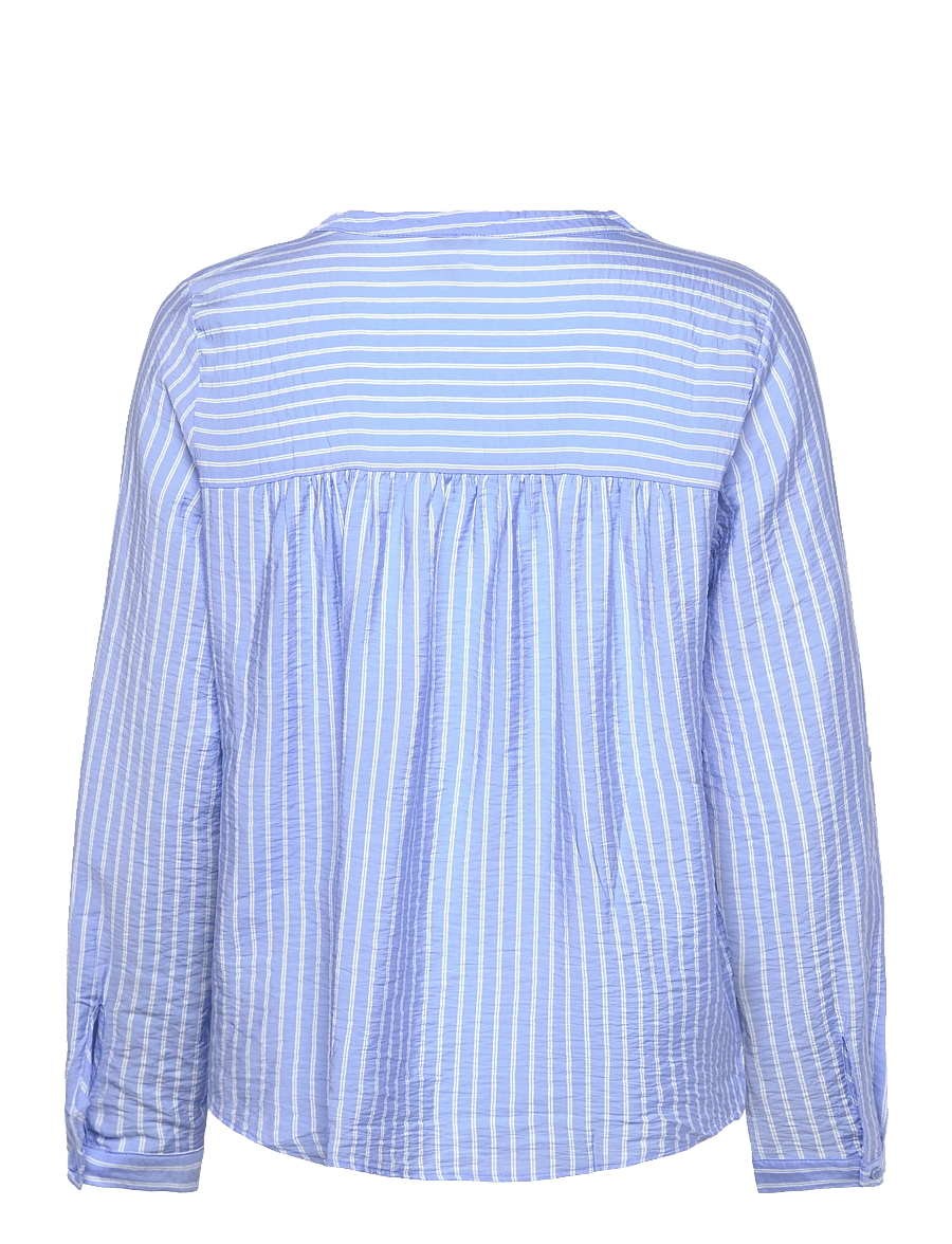 Vero Moda Maternity - VMMKAJA LS V-NECK FOLD-UP TOP WVN - langærmede skjorter - vista blue - 2