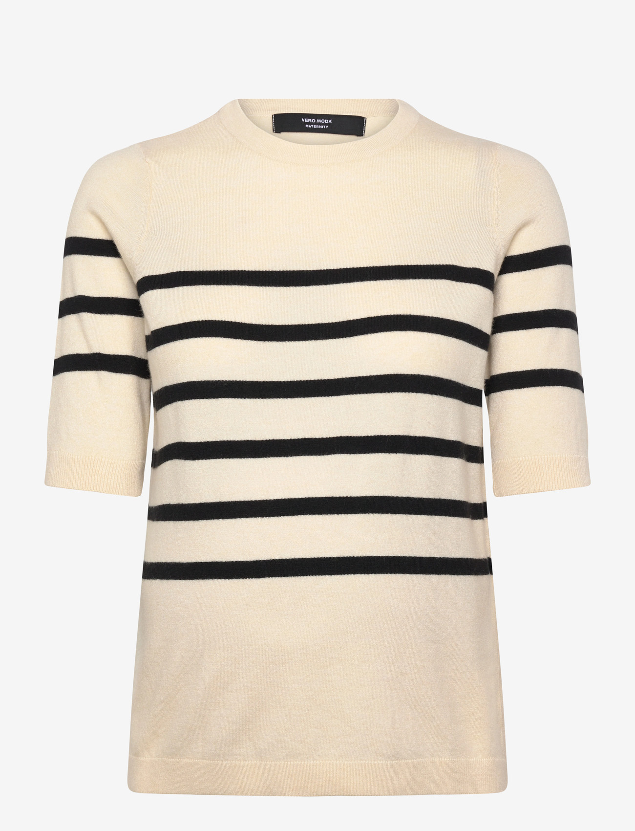 Vero Moda Maternity - VMMSABA PLAIN SS O-NECK PULLOVER - tops - birch - 1