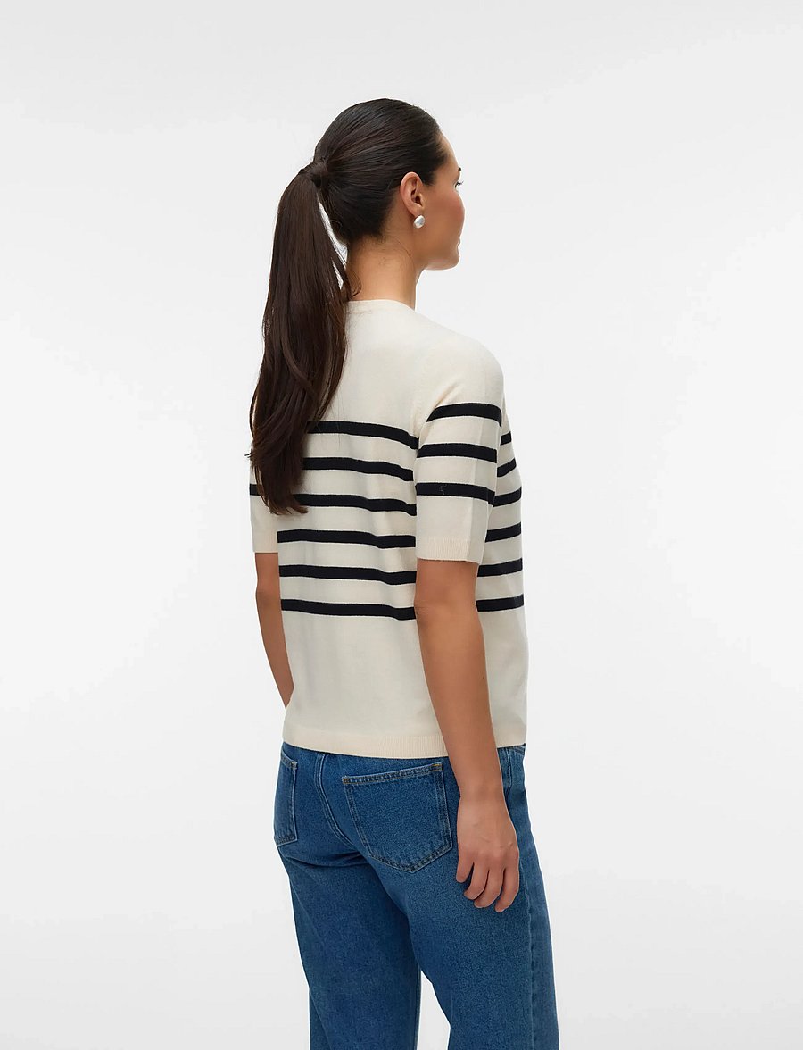 Vero Moda Maternity - VMMSABA PLAIN SS O-NECK PULLOVER - oberteile - birch - 4