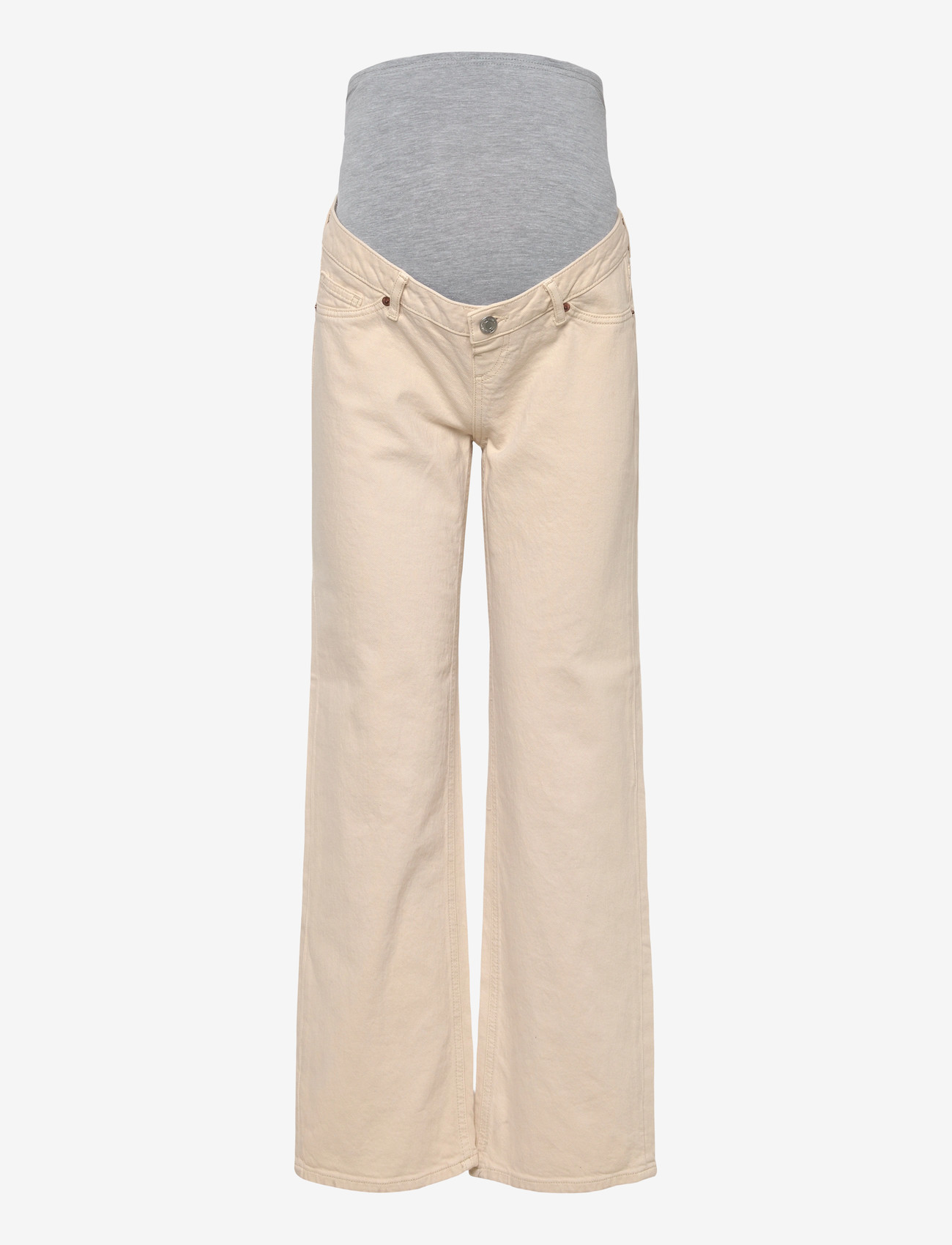 Vero Moda Maternity - VMMTESSA WIDE JEANS ECRU - hosen - ecru - 1