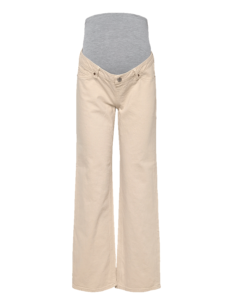Vero Moda Maternity - VMMTESSA WIDE JEANS ECRU - hosen - ecru - 1