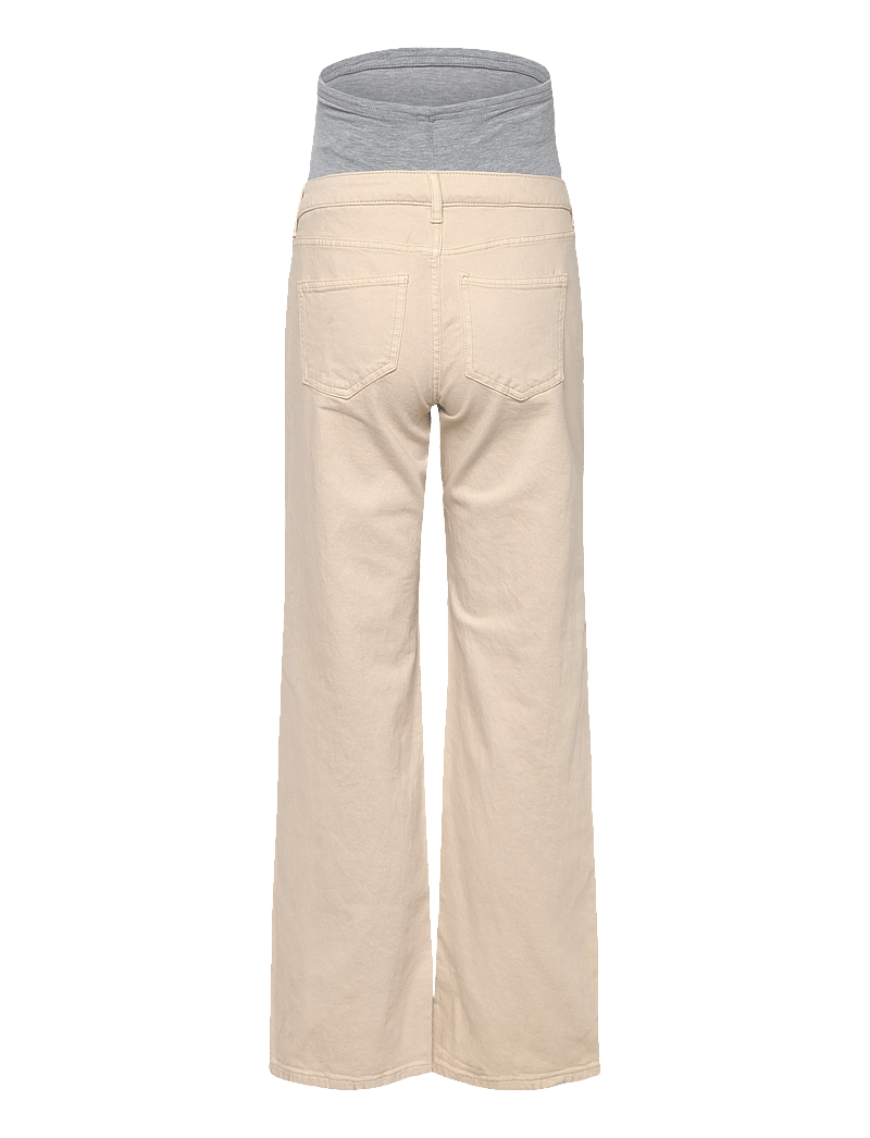 Vero Moda Maternity - VMMTESSA WIDE JEANS ECRU - hosen - ecru - 2