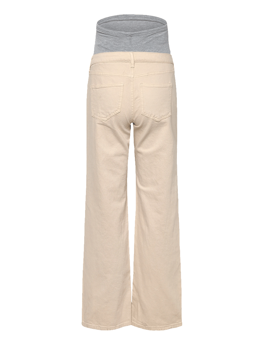 Vero Moda Maternity - VMMTESSA WIDE JEANS ECRU - hosen - ecru - 2