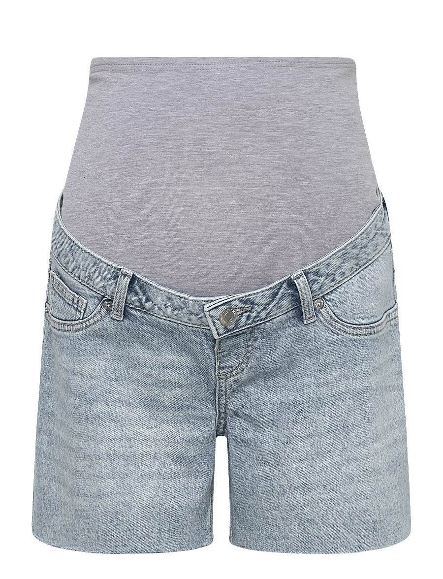 Vero Moda Maternity - VMMTESS SHORT DNM SHORTS MIX GA - hosen - light blue denim - 1