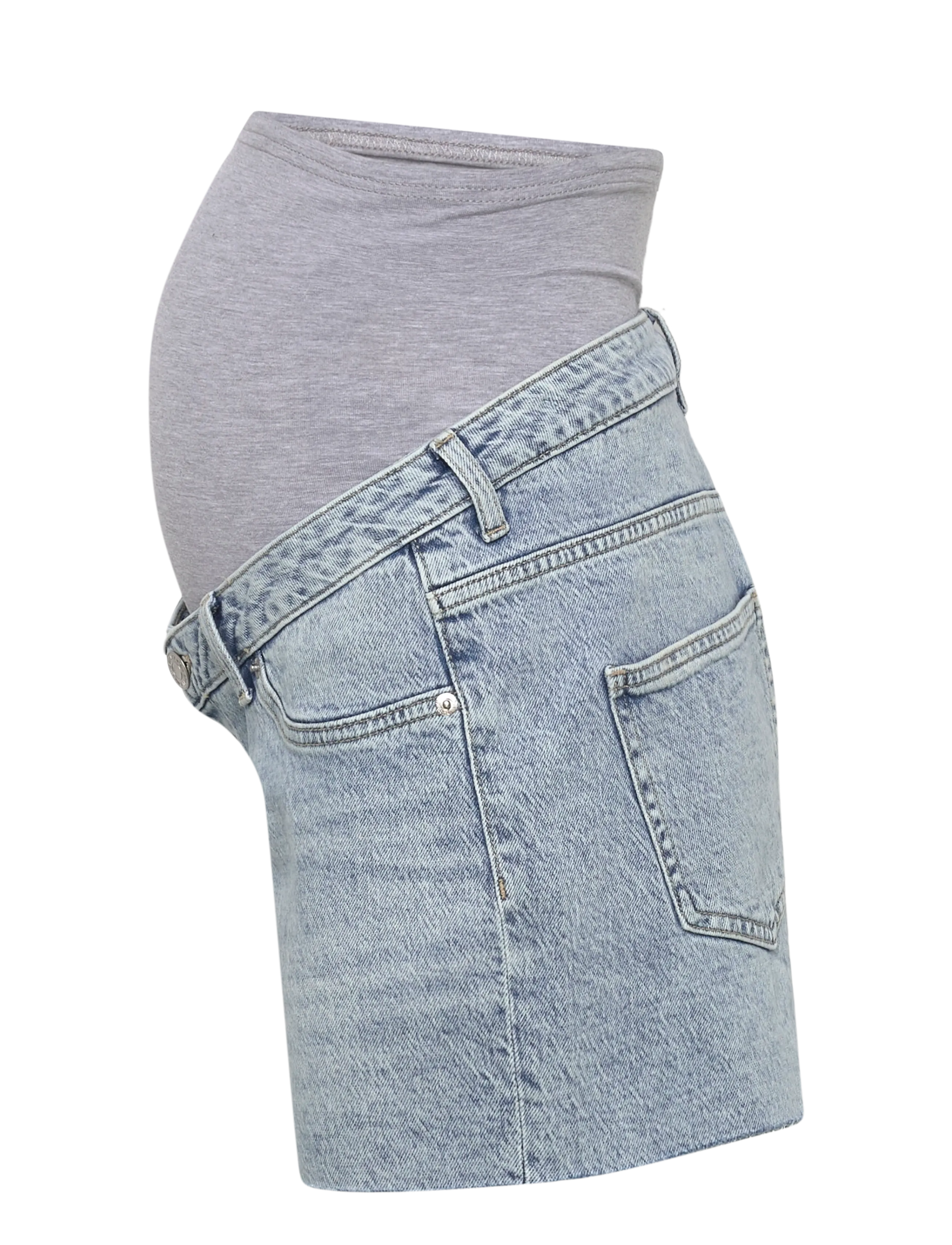 Vero Moda Maternity - VMMTESS SHORT DNM SHORTS MIX GA NOOS - hosen - light blue denim - 2