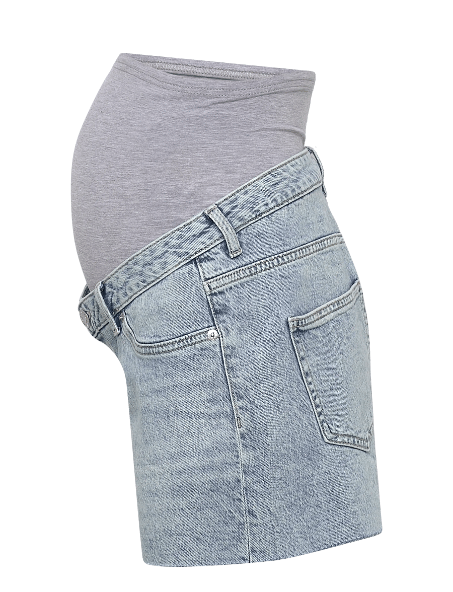 Vero Moda Maternity - VMMTESS SHORT DNM SHORTS MIX GA - hosen - light blue denim - 2