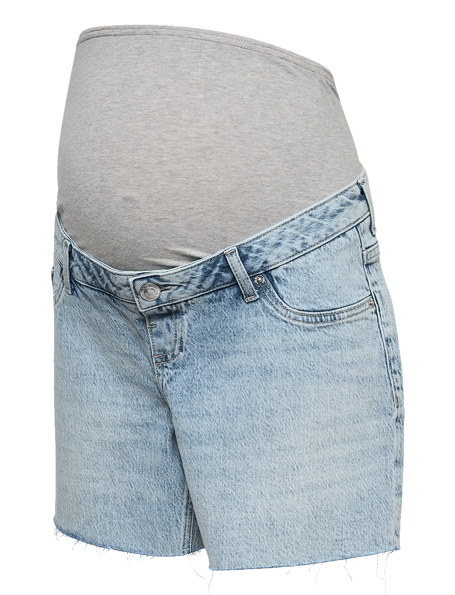 Vero Moda Maternity - VMMTESS SHORT DNM SHORTS MIX GA - hosen - light blue denim - 0