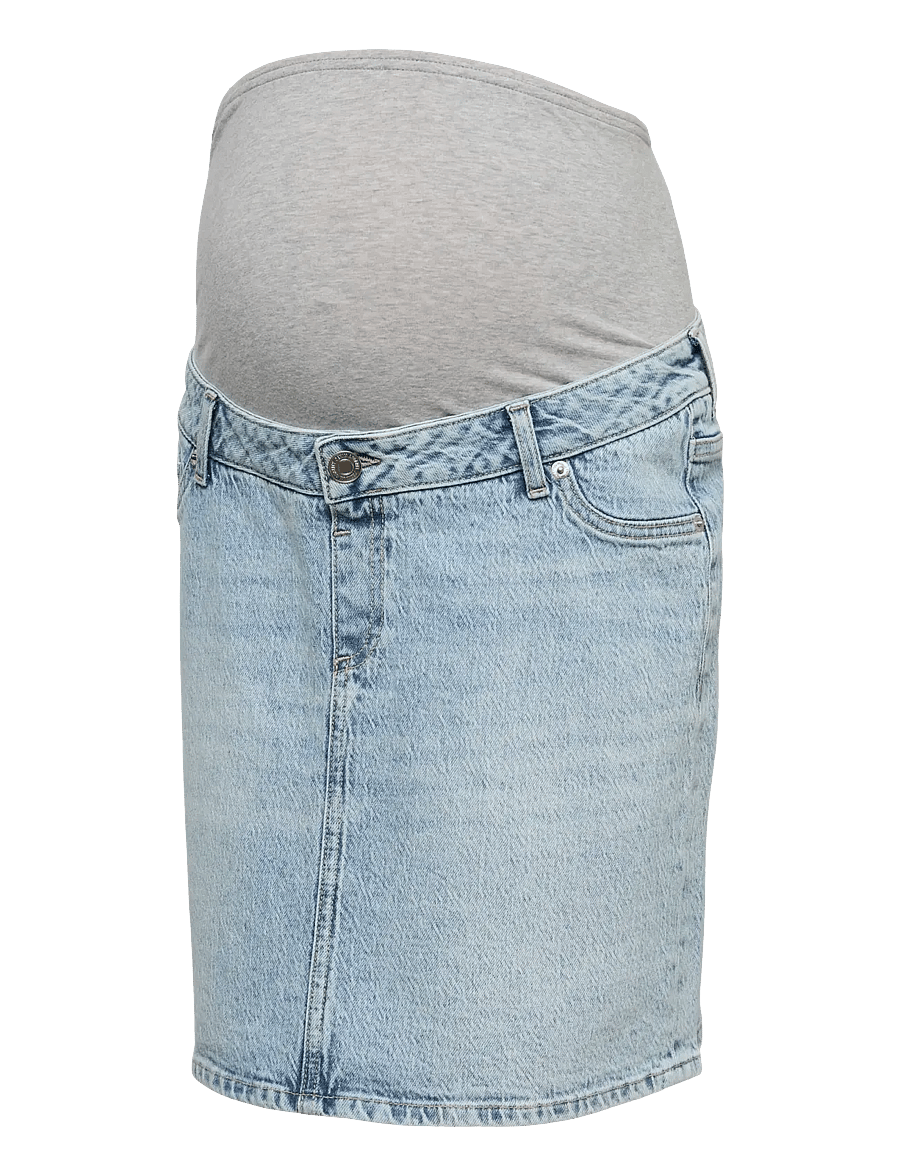 Vero Moda Maternity - VMMTESSA SHORT DNM SKIRT MIX GA NOOS - bas - light blue denim - 0