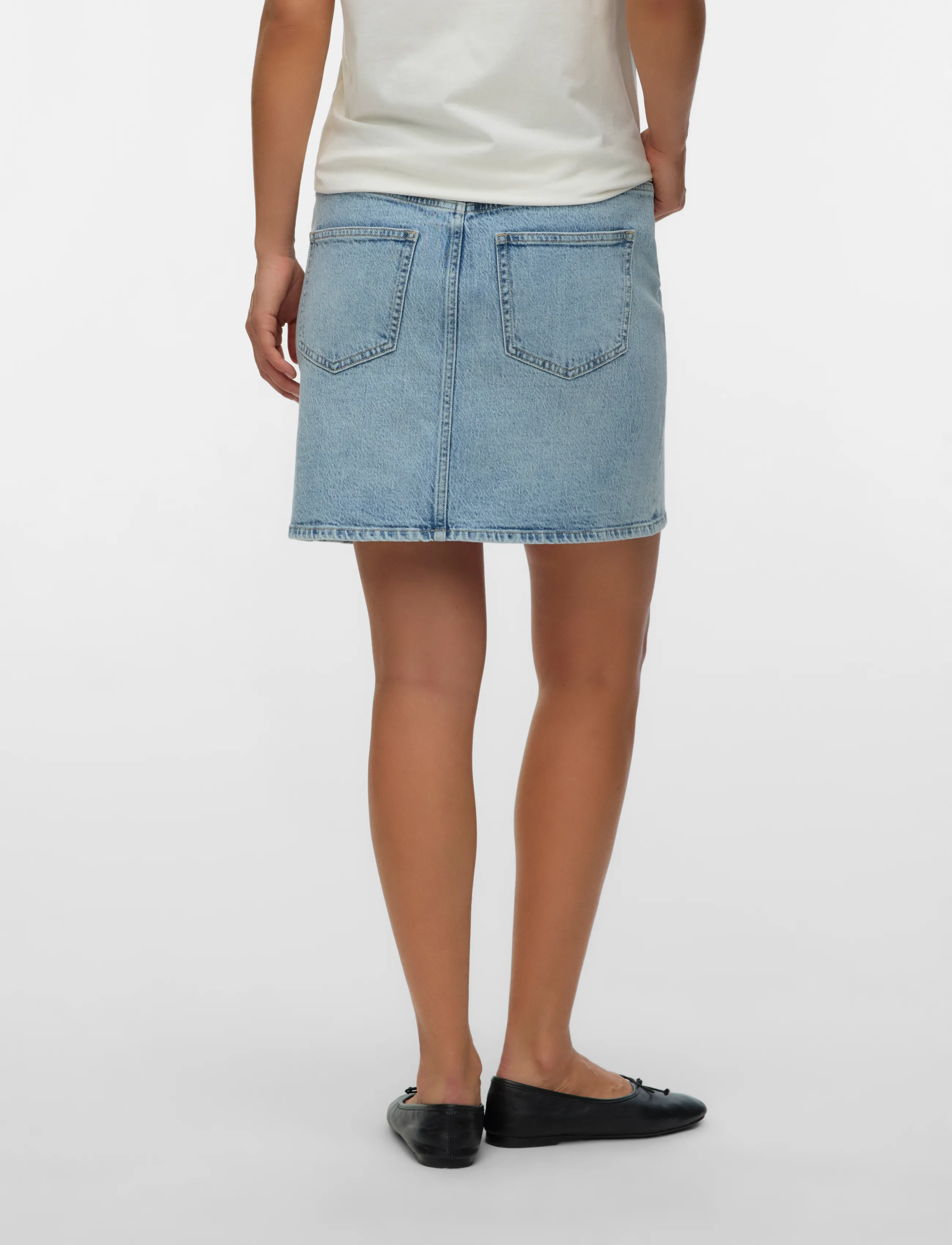 Vero Moda Maternity - VMMTESSA SHORT DNM SKIRT MIX GA NOOS - püksid - light blue denim - 3