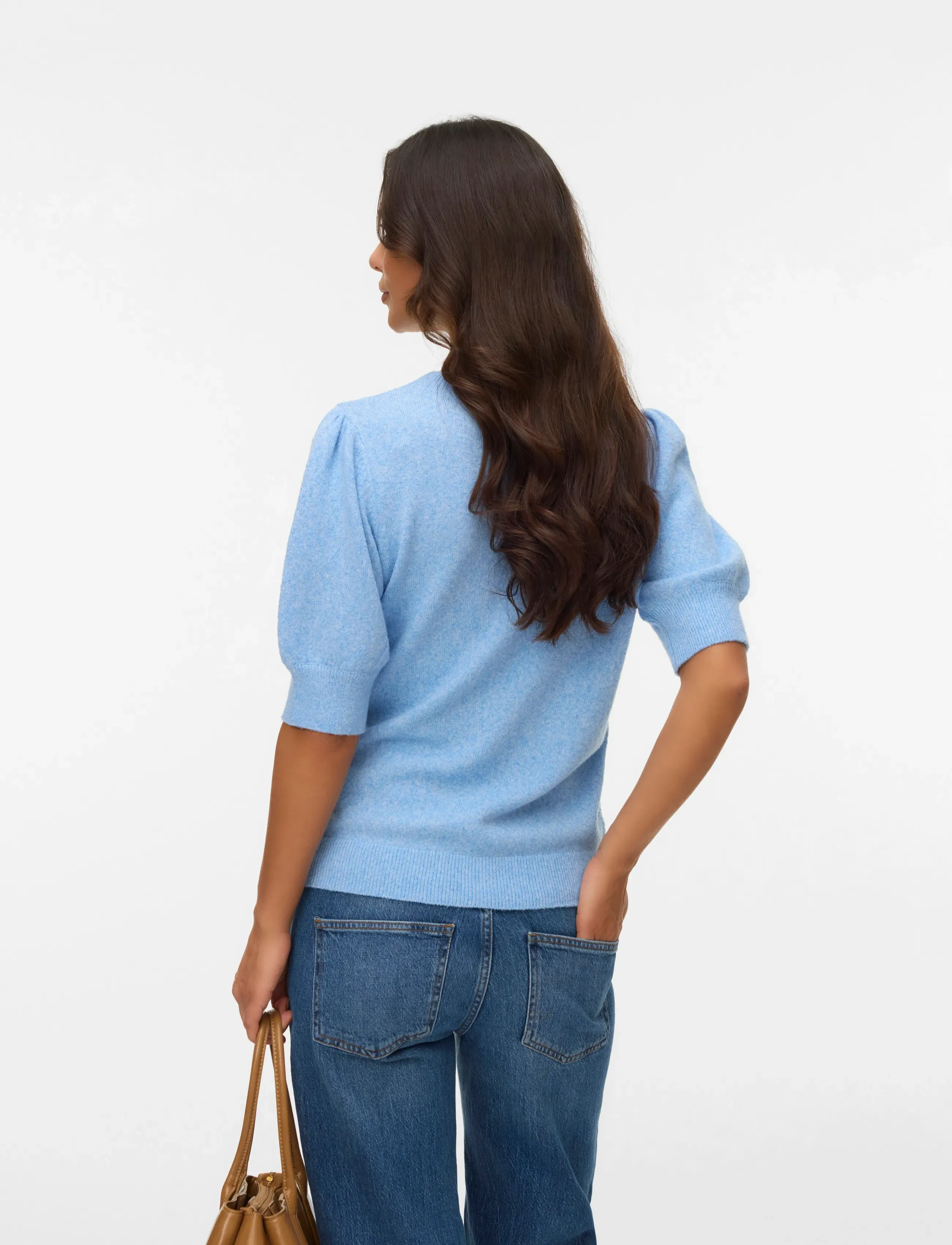 Vero Moda Maternity - VMMDOFFY 2/4 O-NECK PULLOVER GA - overdeler - little boy blue - 2