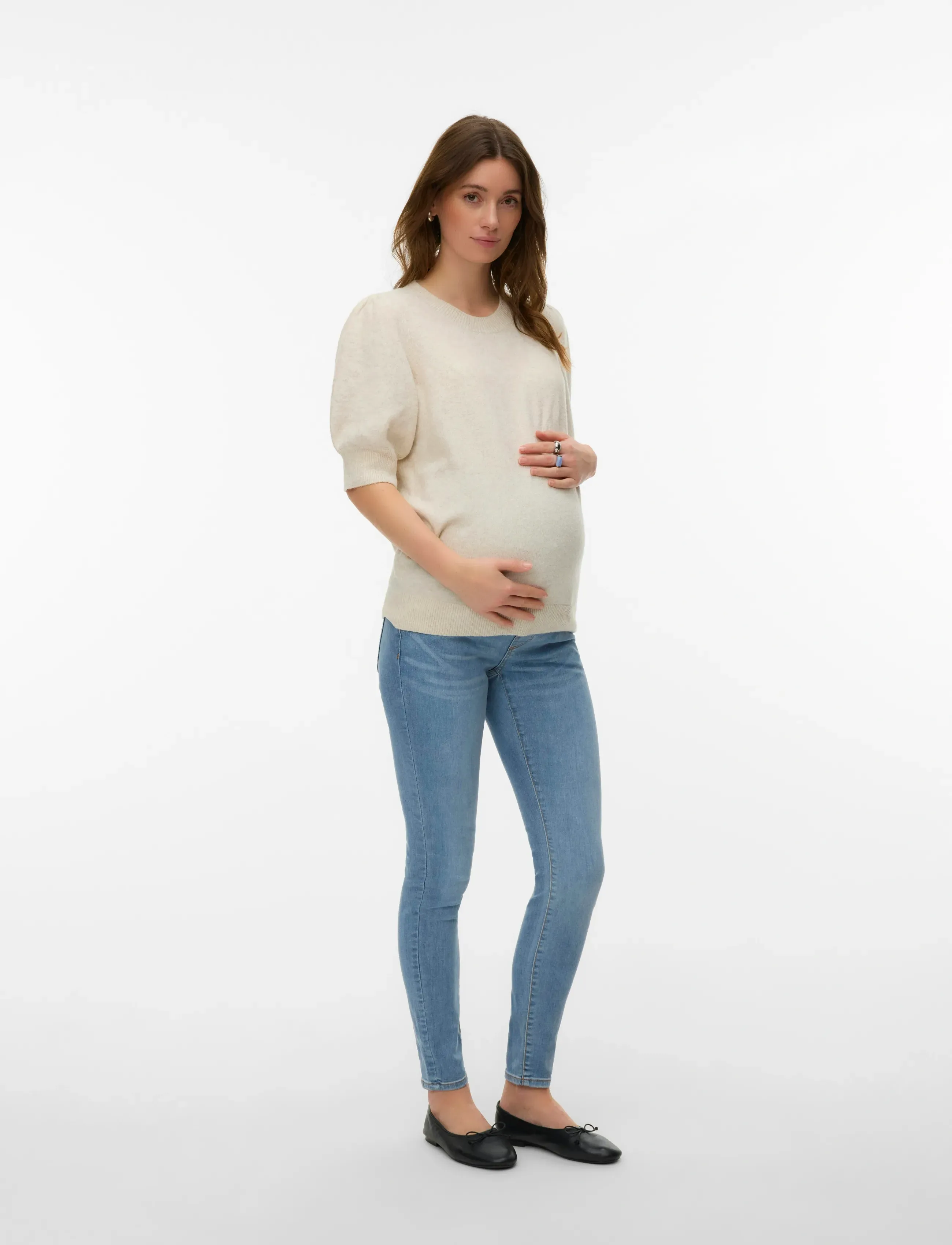 Vero Moda Maternity - VMMSOPHIA SKINNY JEANS LT BL - püksid - light blue denim - 4
