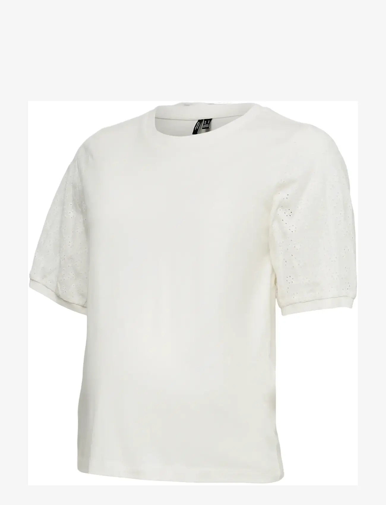 Vero Moda Maternity - VMMJANNI SS O-NECK TOP JRS GA - oberteile - snow white - 1