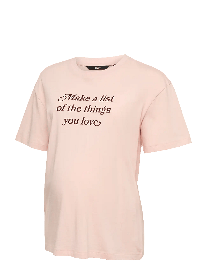 Vero Moda Maternity - VMMJOAN MIA SS TOP JRS - oberteile - pink-a-boo - 1