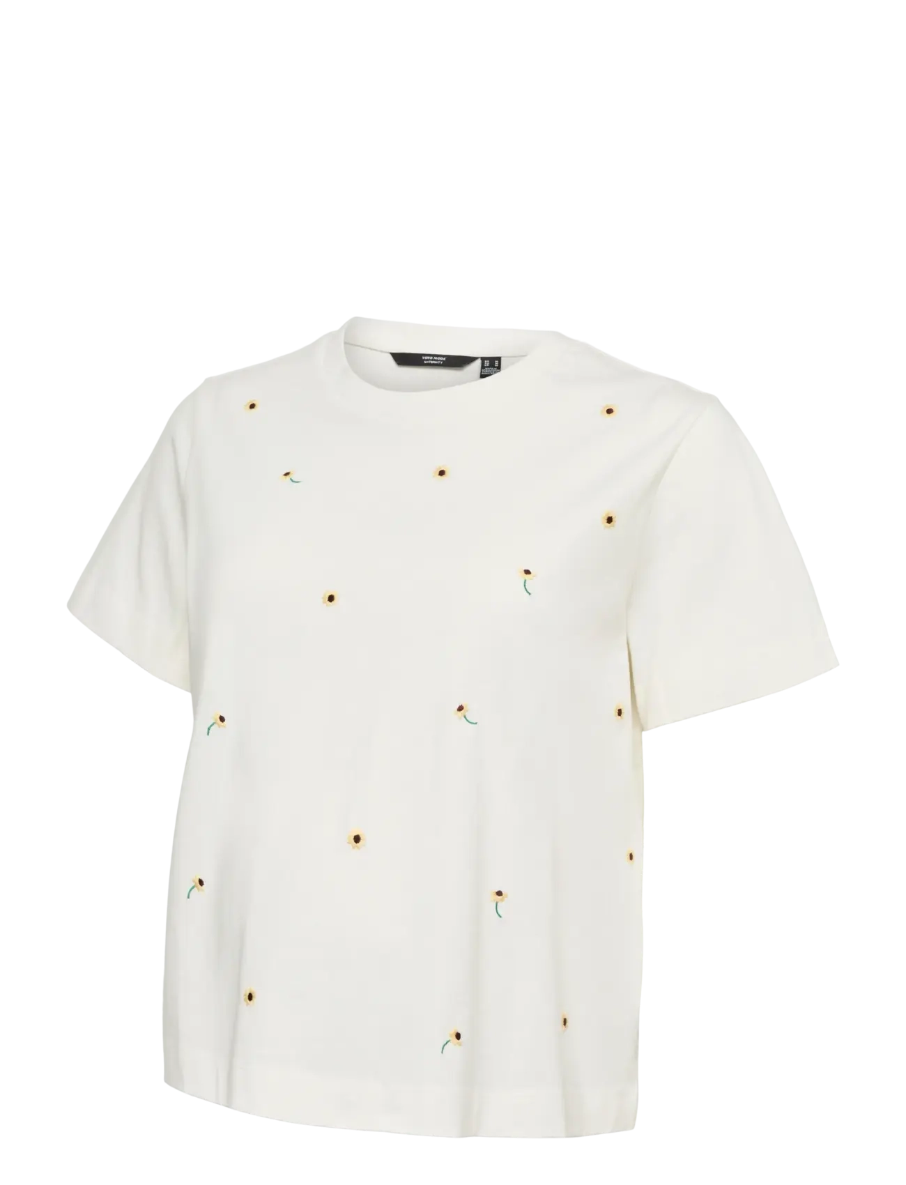 Vero Moda Maternity VMMSOLA METTE SS TOP JRS - Ventetøj - SNOW WHITE / white