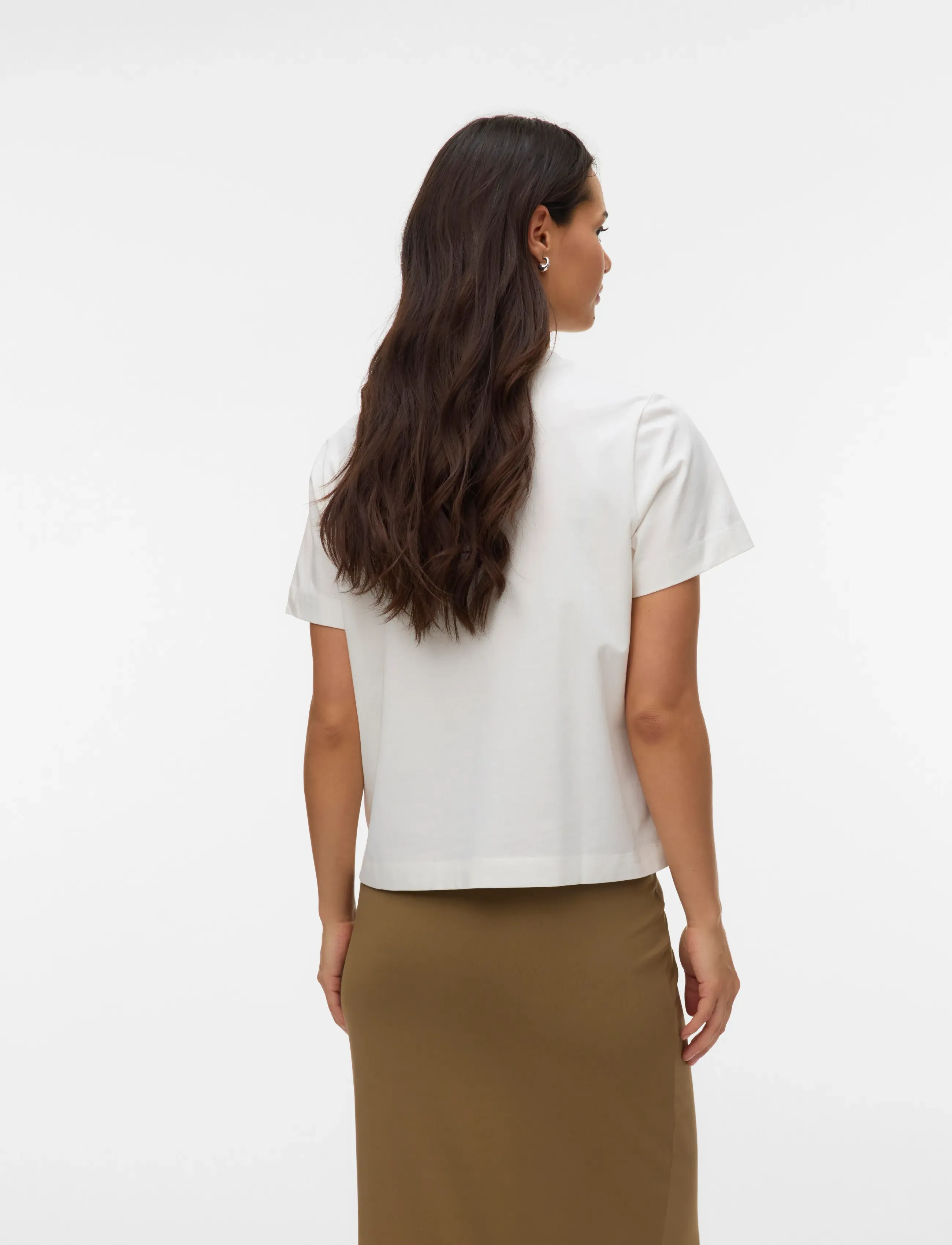 Vero Moda Maternity - VMMSOLA METTE SS TOP JRS - Överdelar - snow white - 2