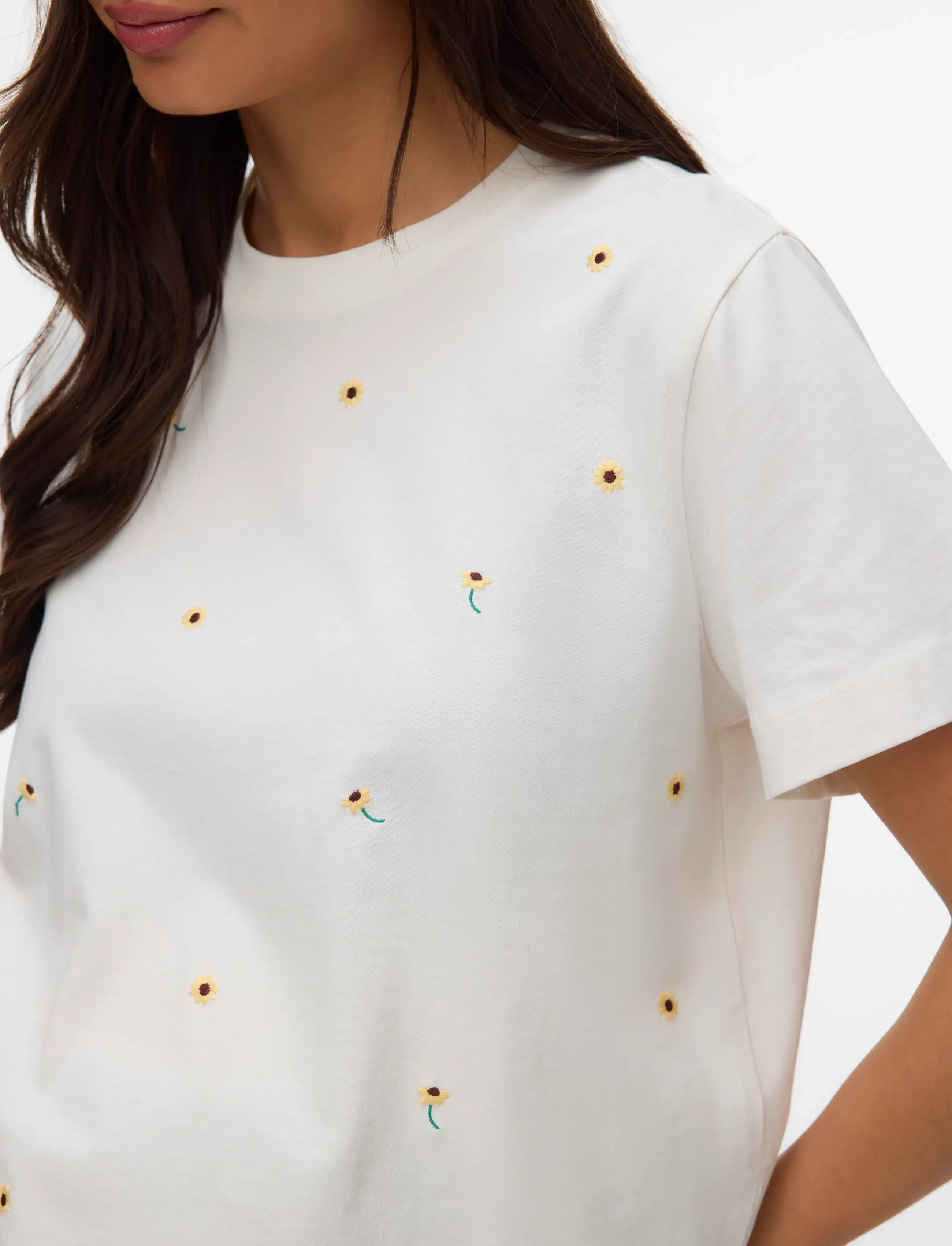 Vero Moda Maternity - VMMSOLA METTE SS TOP JRS - Överdelar - snow white - 4