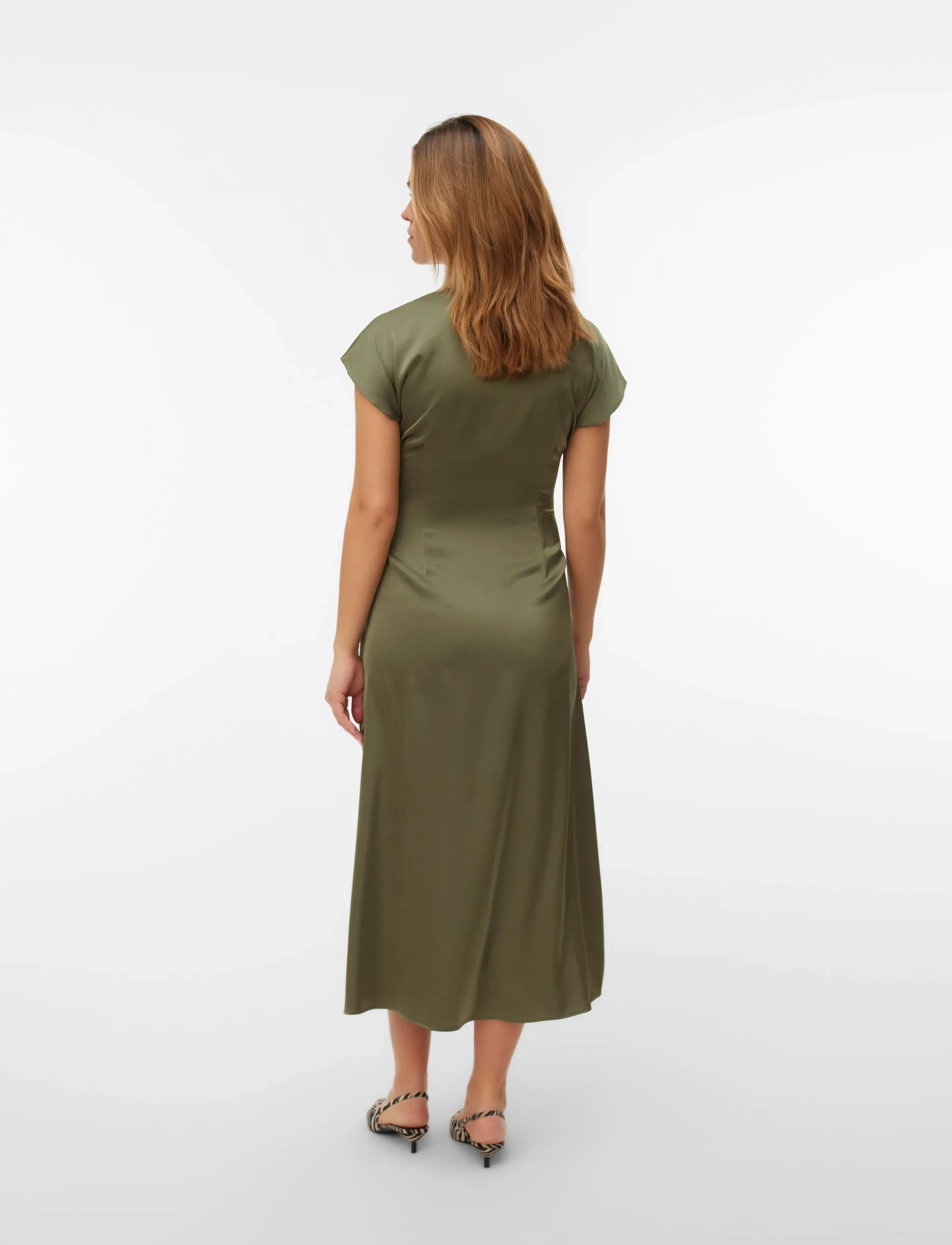 Vero Moda Maternity - VMMJOSALINA S/S 7/8 DRESS WVN - sukienki wieczorowe - kalamata - 2