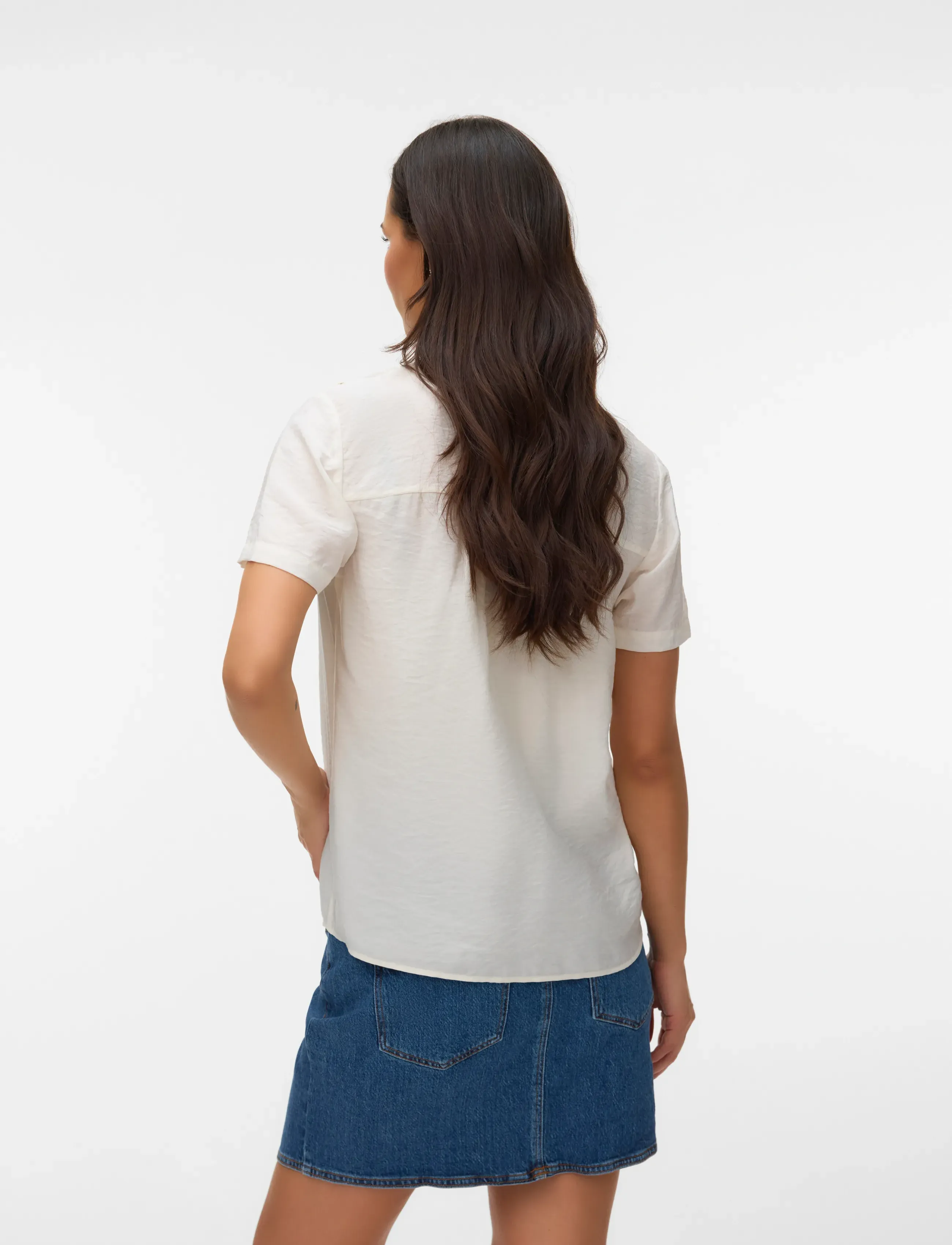 Vero Moda Maternity - VMMJOSIE SS EMB TOP WVN - short-sleeved blouses - snow white - 2