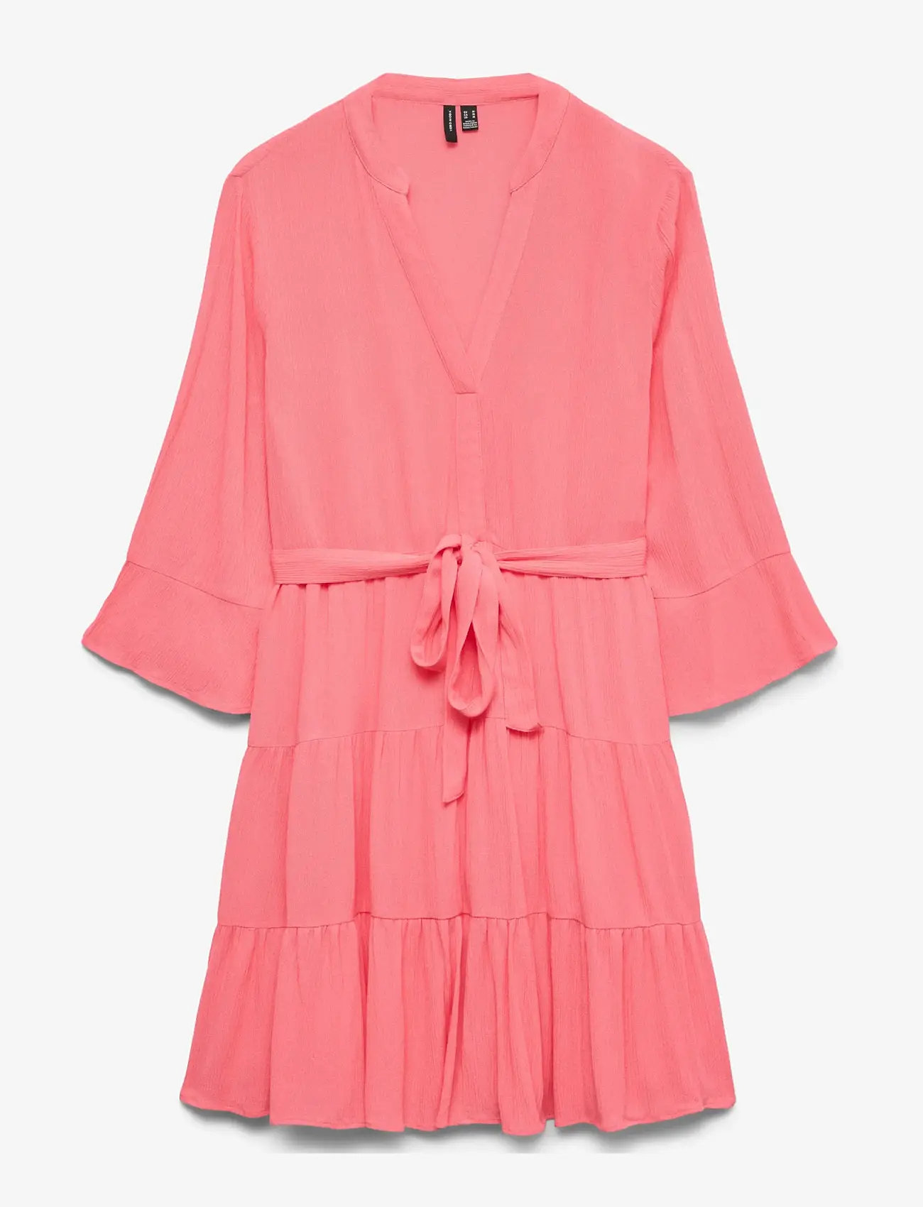 Vero Moda Maternity - VMMMENNY LS V-NECK SHORT DRESS WVN GA - sommarklänningar - coral paradise - 1