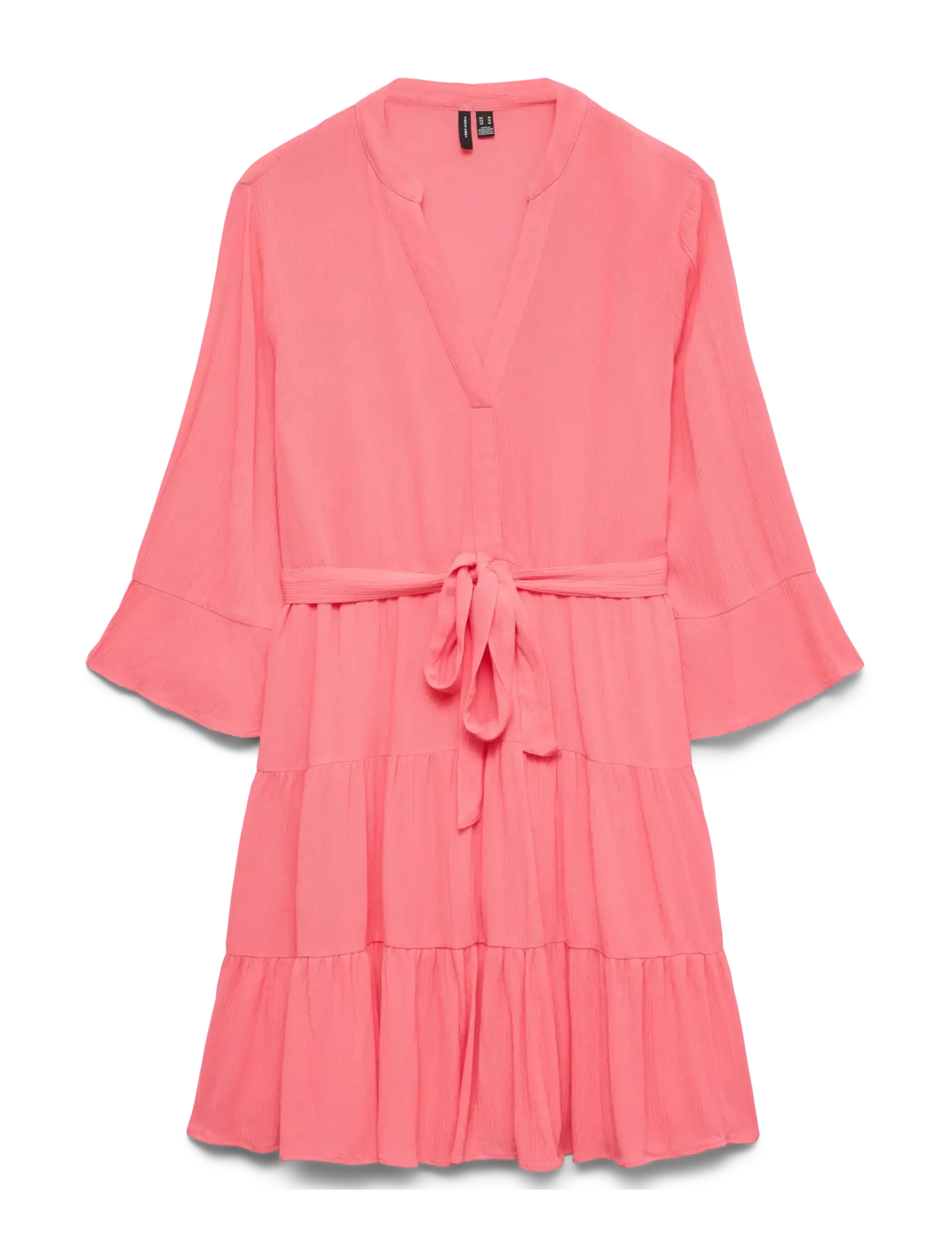 Vero Moda Maternity VMMMENNY LS V-NECK SHORT DRESS WVN GA - Rasedale - CORAL PARADISE / coral