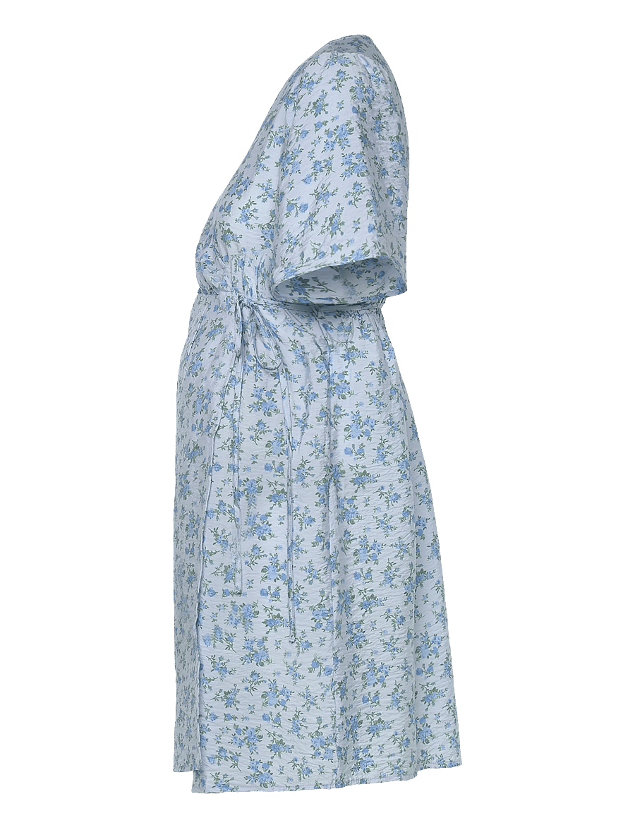 Vero Moda Maternity - VMMJOSIE SS WRAP ABK DRESS WVN GA - wickelkleider - cashmere blue - 3