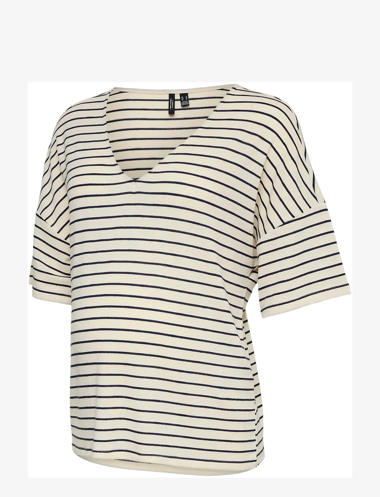 Vero Moda Maternity - VMMHOLLI 2/4 V-NECK LOOSE TOP JRS - alussärgid - birch - 1