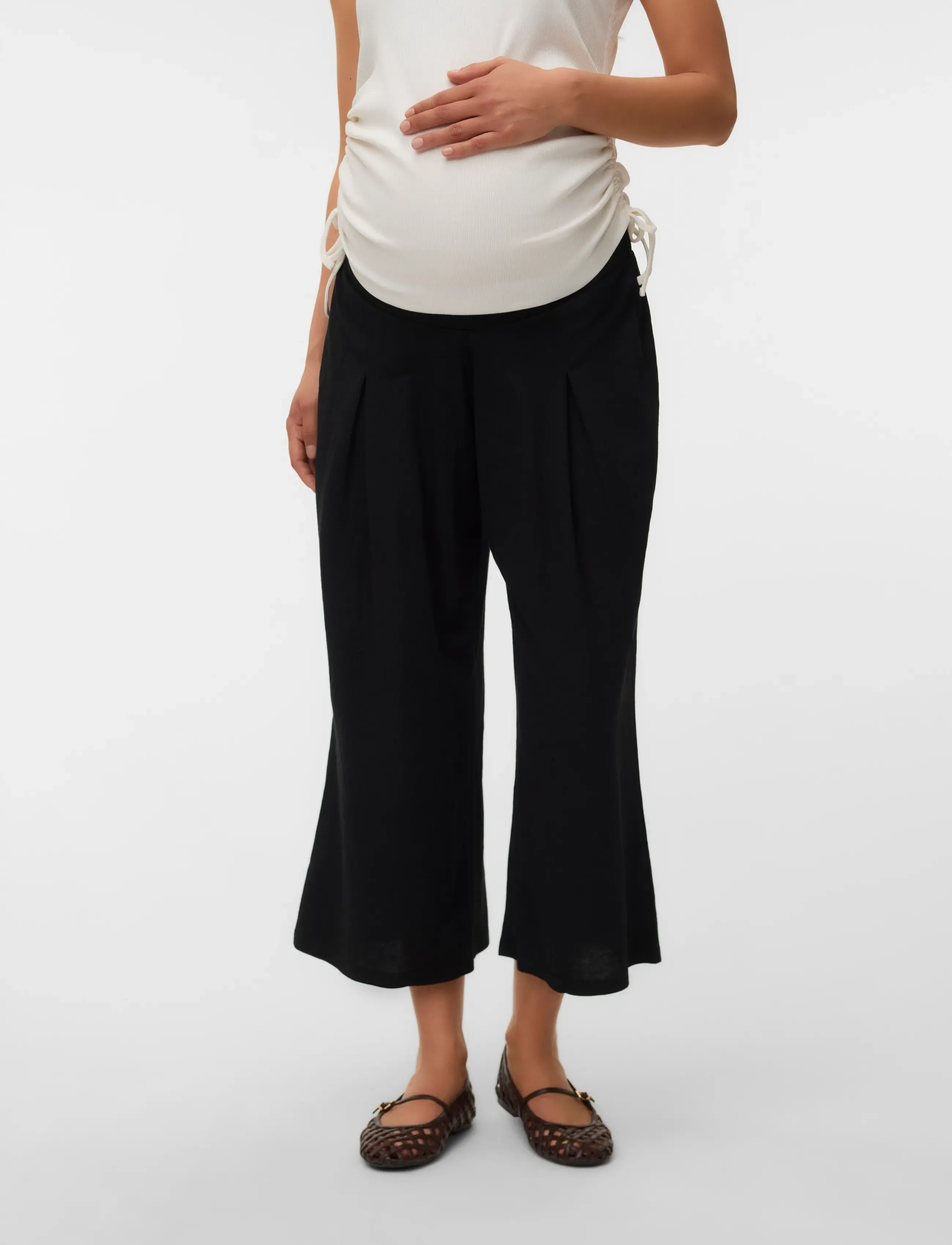 Vero Moda Maternity Vmmjasmine Wide Culotte Pants Jrs, XL, Black, Bukser > Culottes, Dame