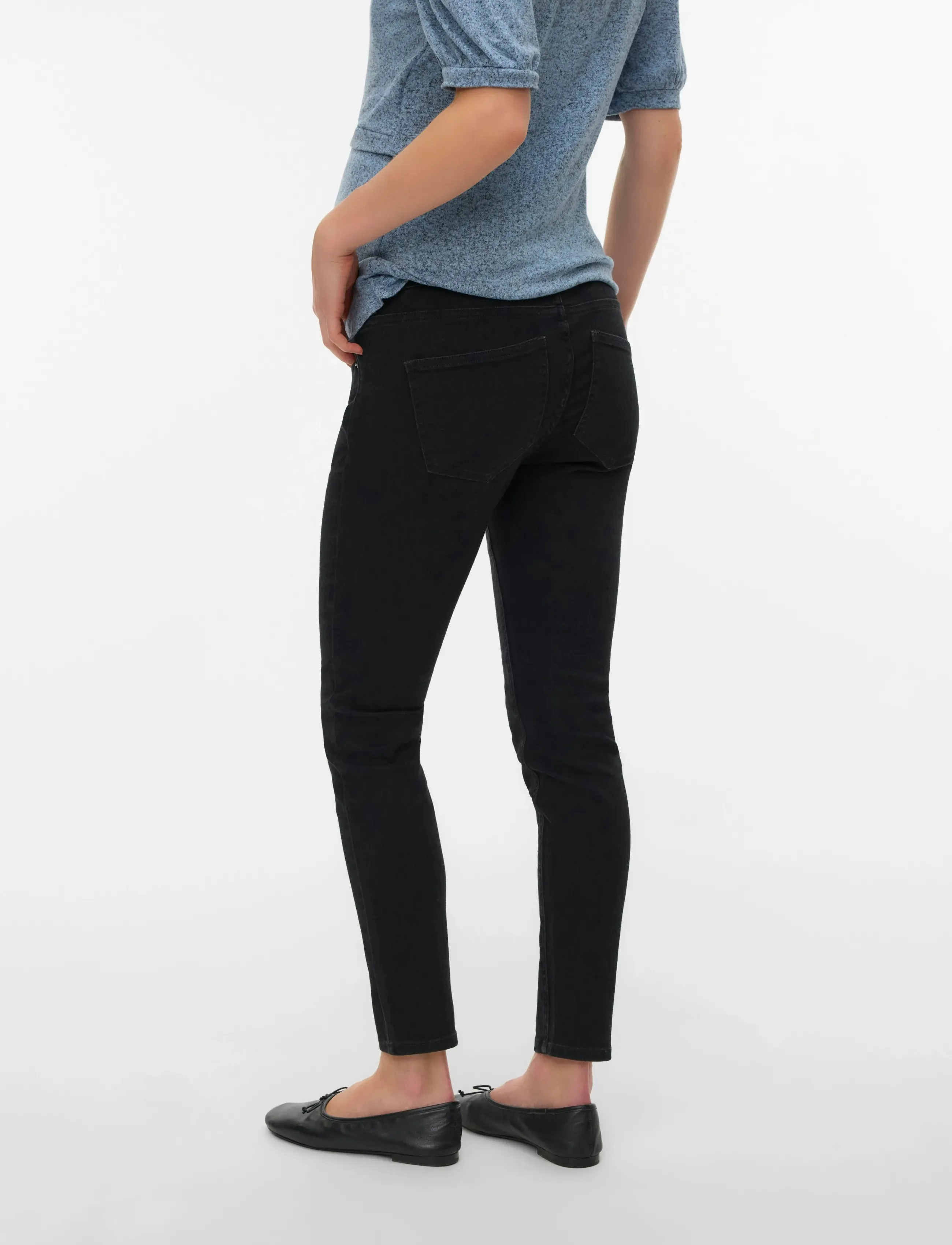 Vero Moda Maternity - VMMPOLLY MR SKINNY JEANS RA135 - buxur - black - 2
