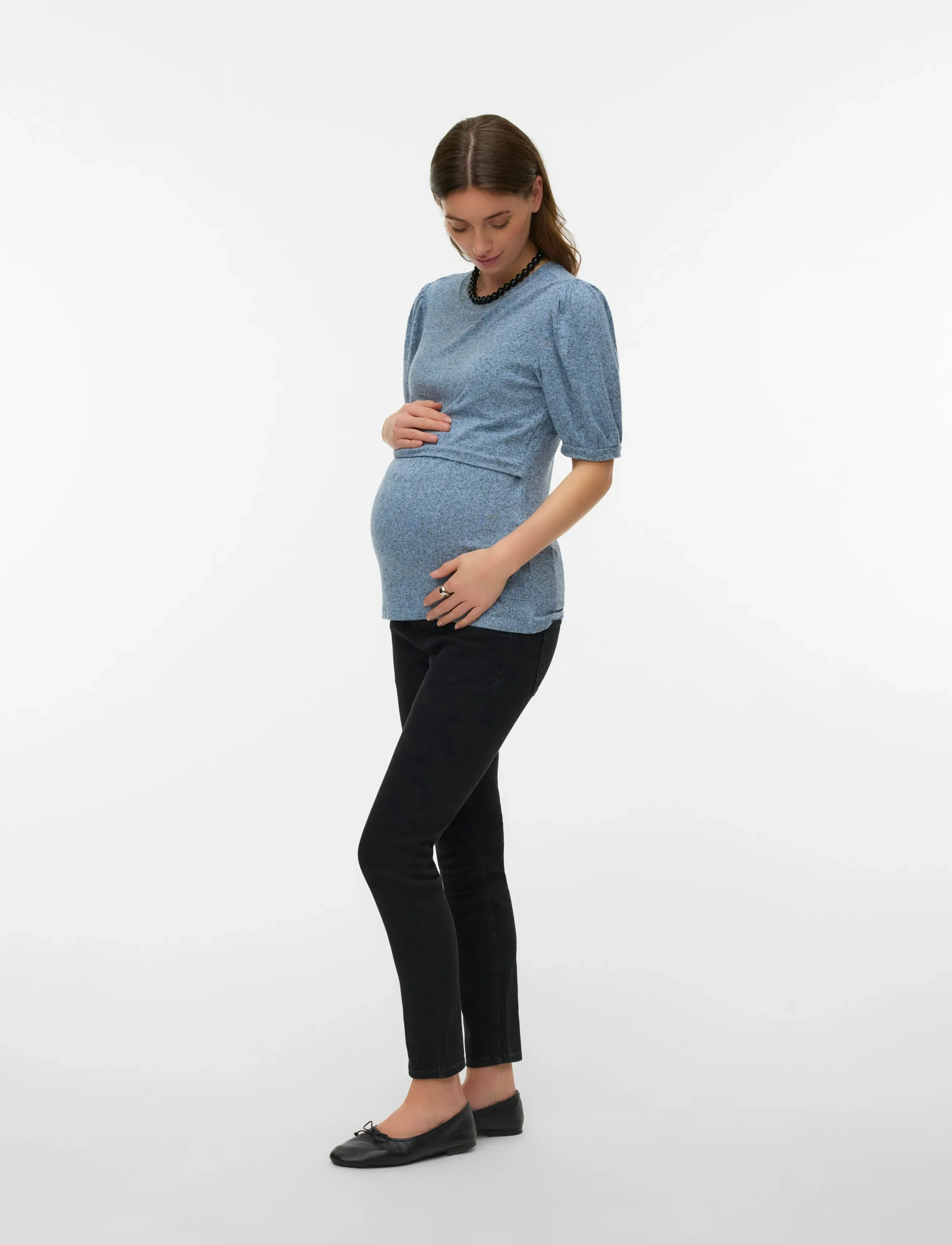 Vero Moda Maternity - VMMPOLLY MR SKINNY JEANS RA135 - buxur - black - 3