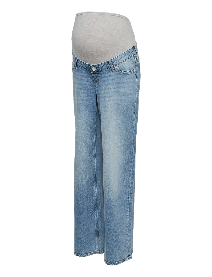 Vero Moda Maternity - VMMSANDIE-STRETCH MR WIDE DNM JNS RA3071 - light blue denim - 1