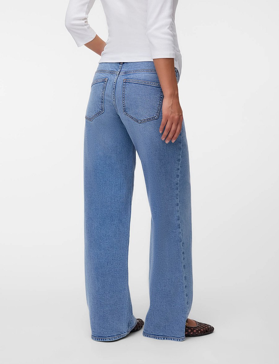 Vero Moda Maternity - VMMSANDIE-STRETCH MR WIDE DNM JNS RA3071 - teksad - light blue denim - 3