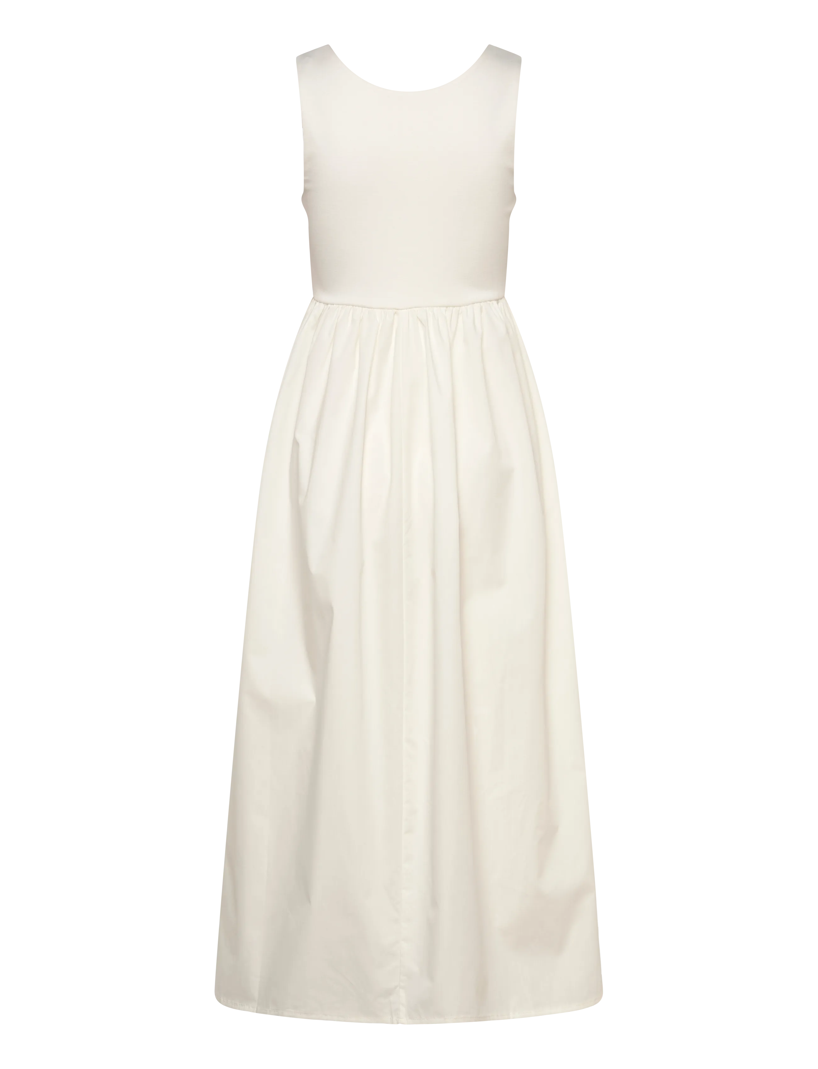 Vero Moda Maternity - VMMANE SL U-NECK 7/8 2-WAY DRESS JRS - sommerkjoler - cloud dancer - 2
