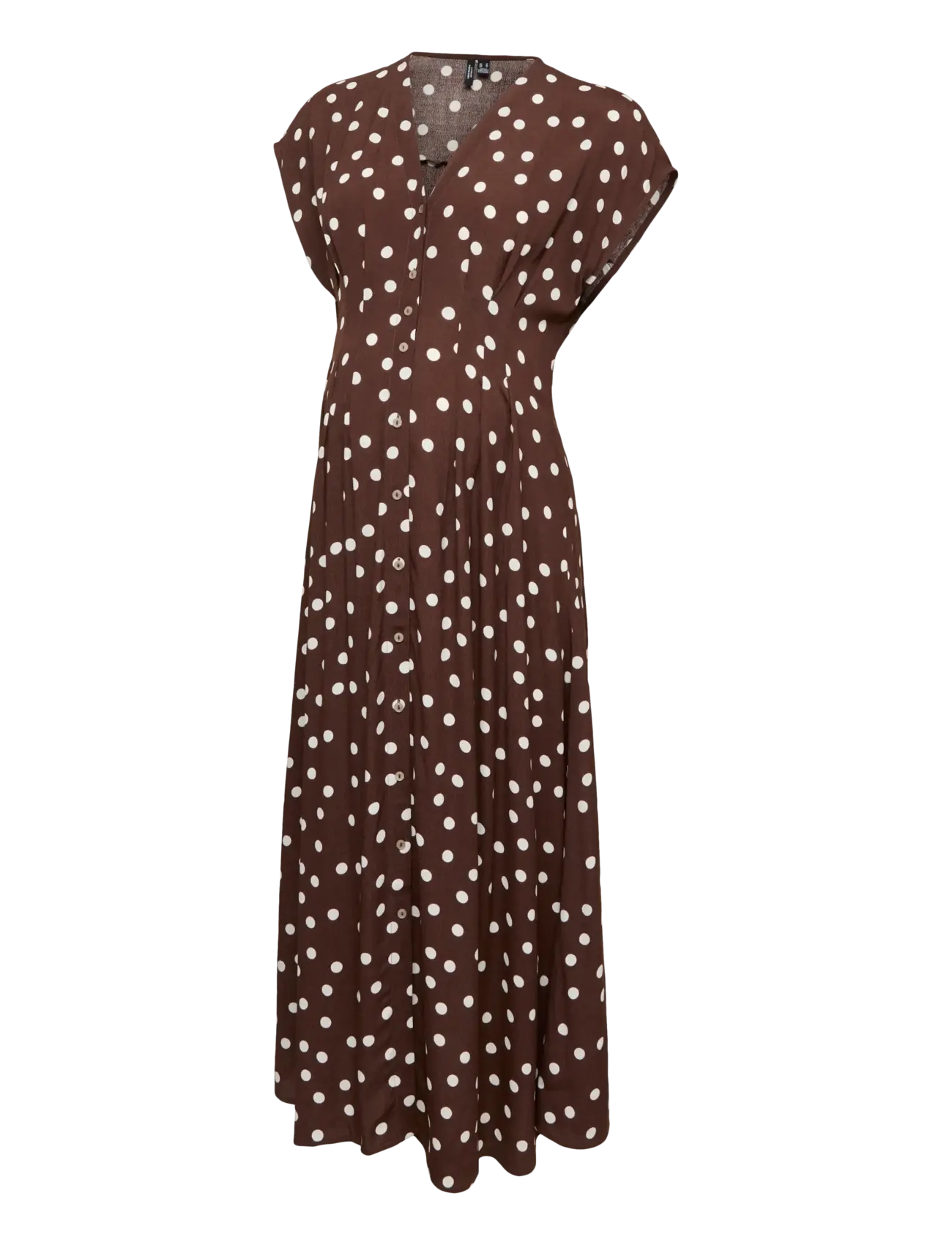 Vero Moda Maternity - VMMELISA SL PLEAT SHIRT 7/8 DRESS WVN - sommerkleider - chocolate martini - 1