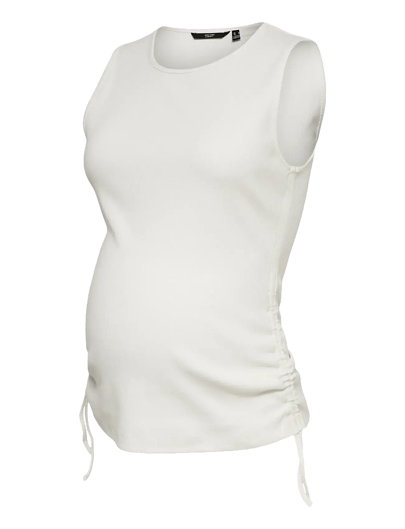 Vero Moda Maternity - VMMKENNEDY SL O-NECK TOP JRS - oberteile - snow white - 1