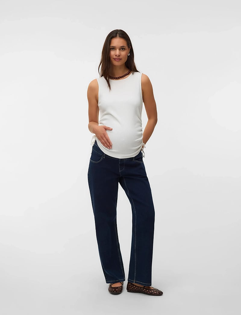 Vero Moda Maternity - VMMKENNEDY SL O-NECK TOP JRS - oberteile - snow white - 3