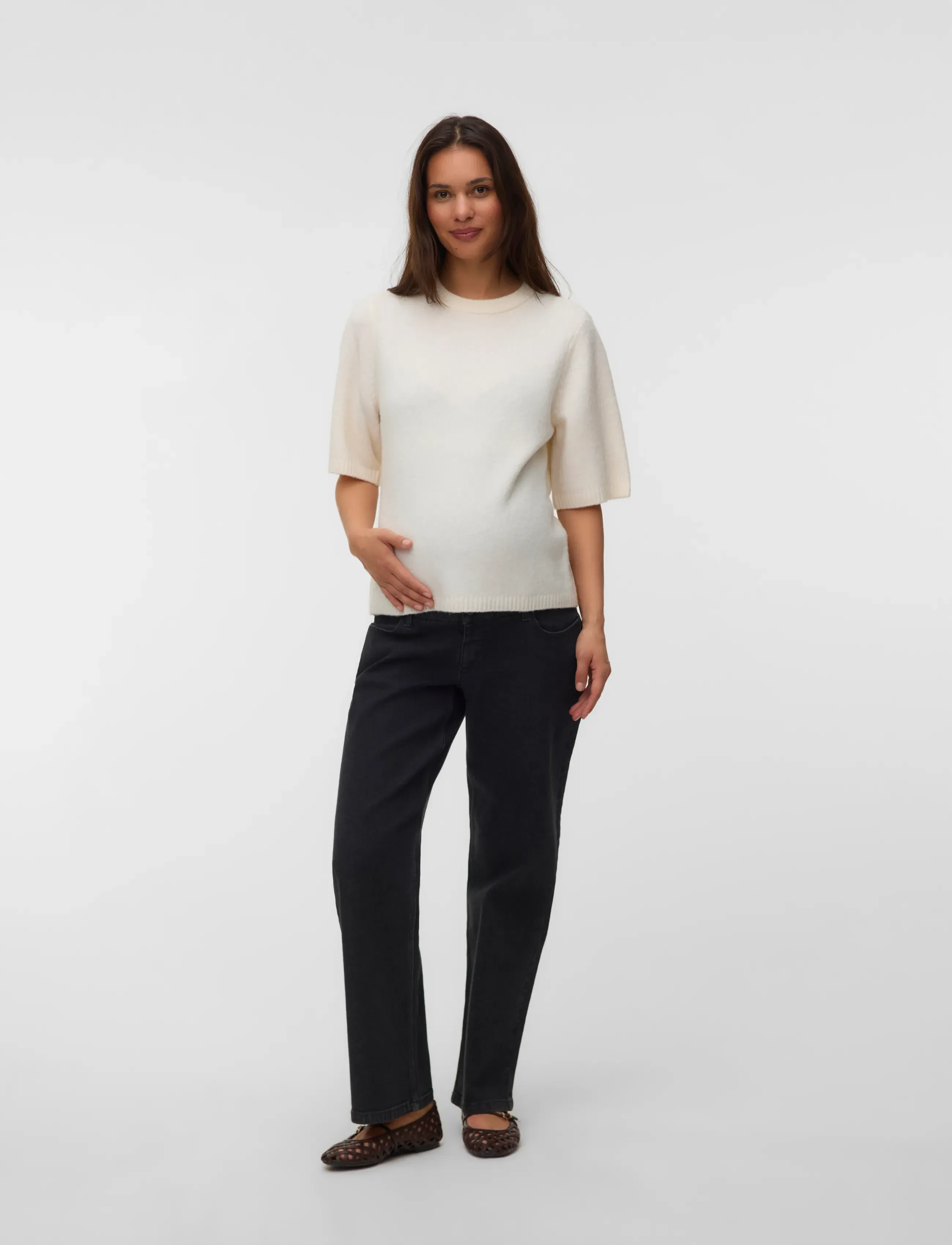 Vero Moda Maternity - VMMBOOM 2/4 O-NK OVERSIZE PULLOVE - birch - 3