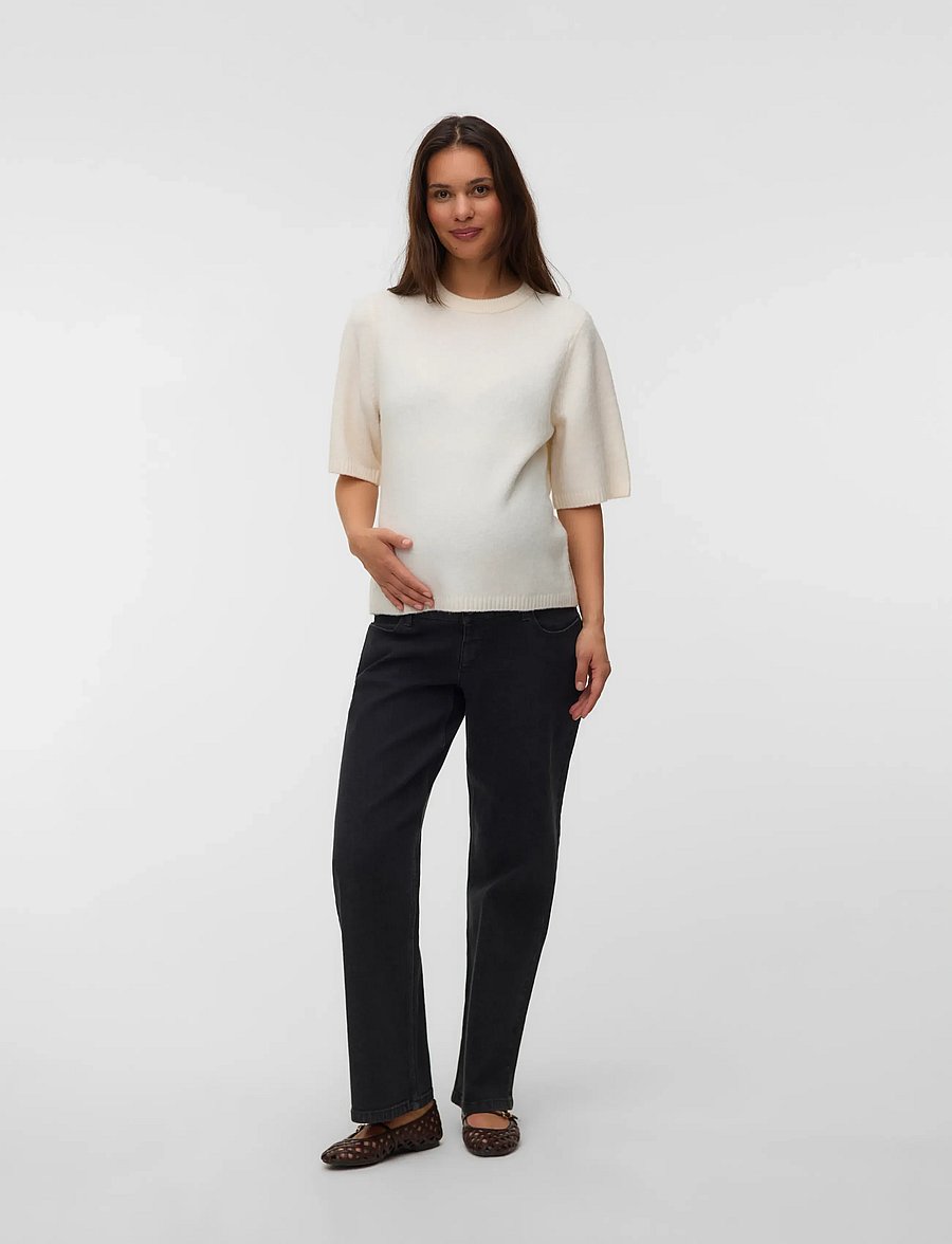 Vero Moda Maternity - VMMBOOM 2/4 O-NK OVERSIZE PULLOVE - overdele - birch - 3
