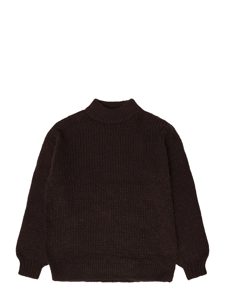 Vero Moda Maternity - VMMAYBE LS HIGH NECK PULLOVER - hauts - chocolate torte - 1