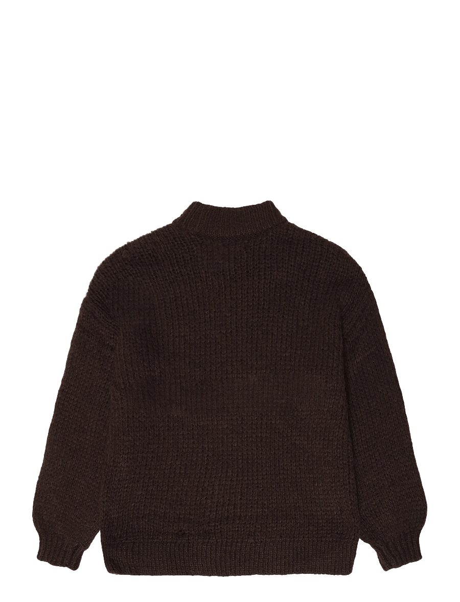 Vero Moda Maternity - VMMAYBE LS HIGH NECK PULLOVER - hauts - chocolate torte - 2