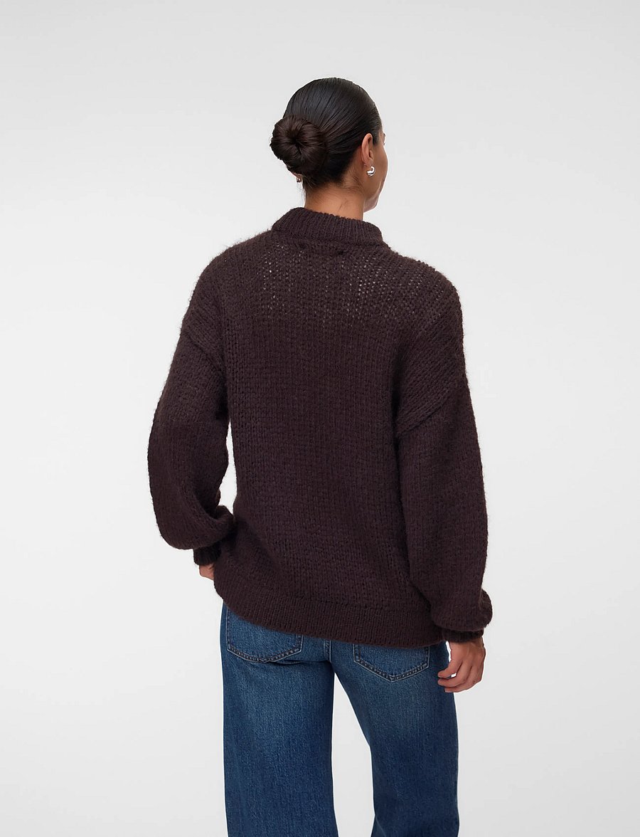 Vero Moda Maternity - VMMAYBE LS HIGH NECK PULLOVER - kampsunid - chocolate torte - 2