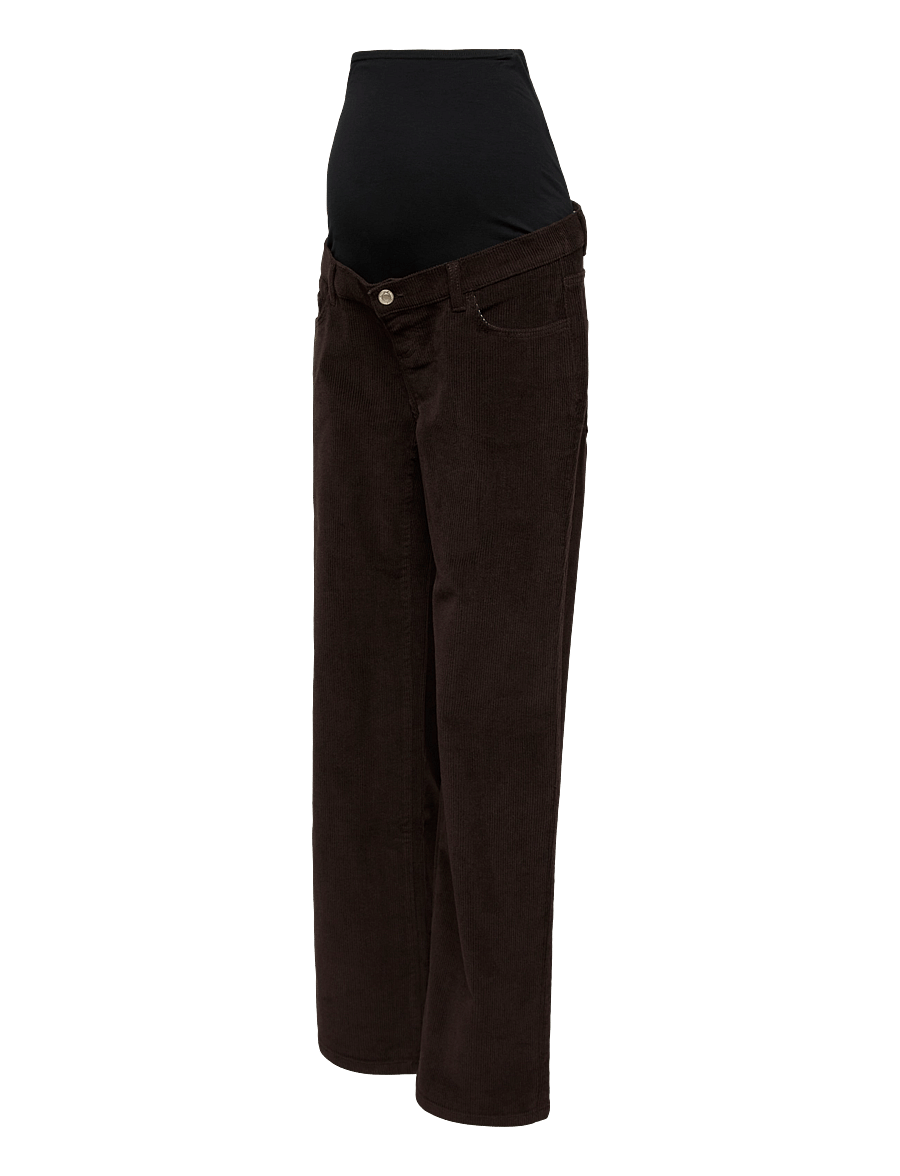 Vero Moda Maternity - VMMTESSA HR WIDE CORDUROY PANTS - chocolate torte - 1