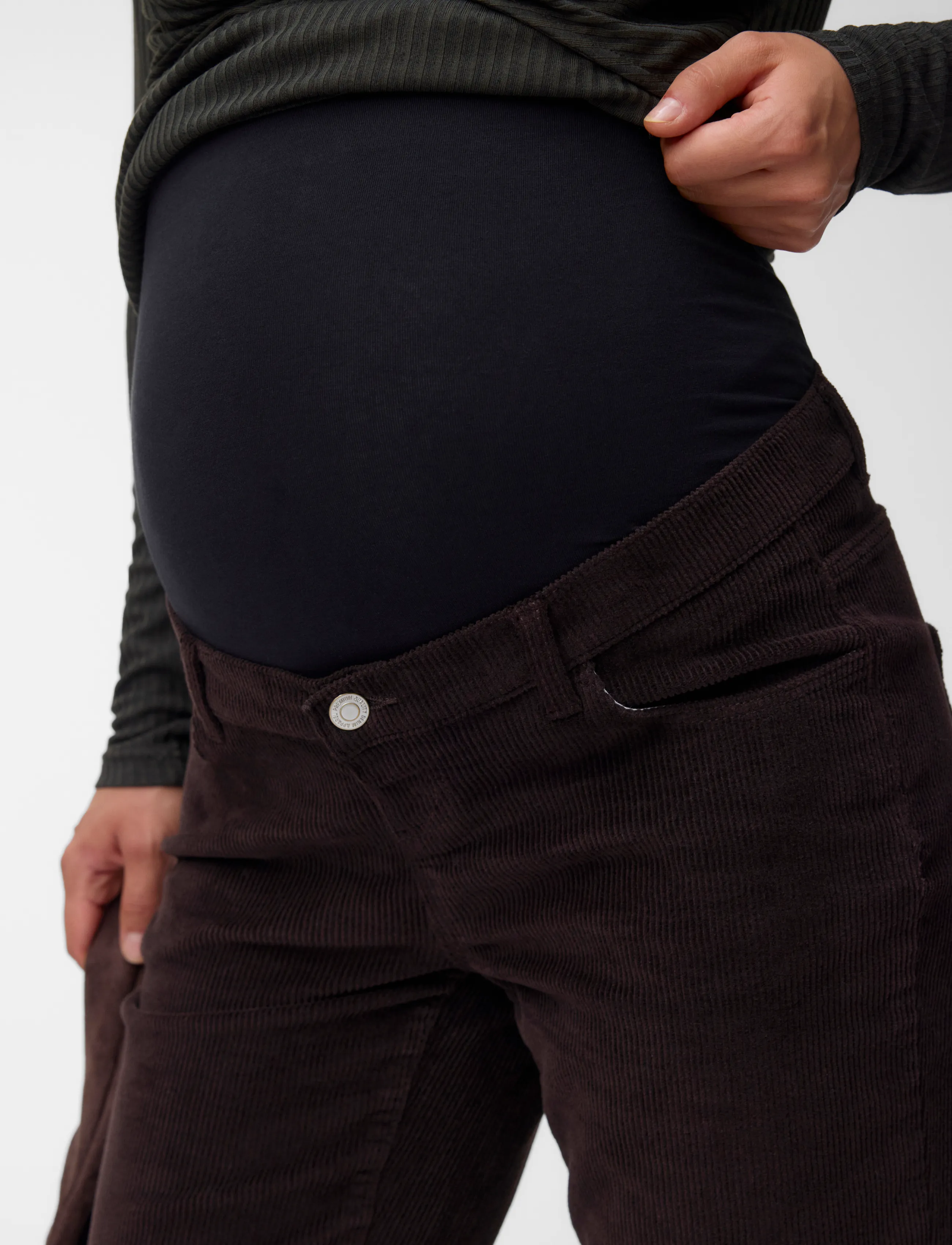 Vero Moda Maternity - VMMTESSA HR WIDE CORDUROY PANTS - chocolate torte - 4