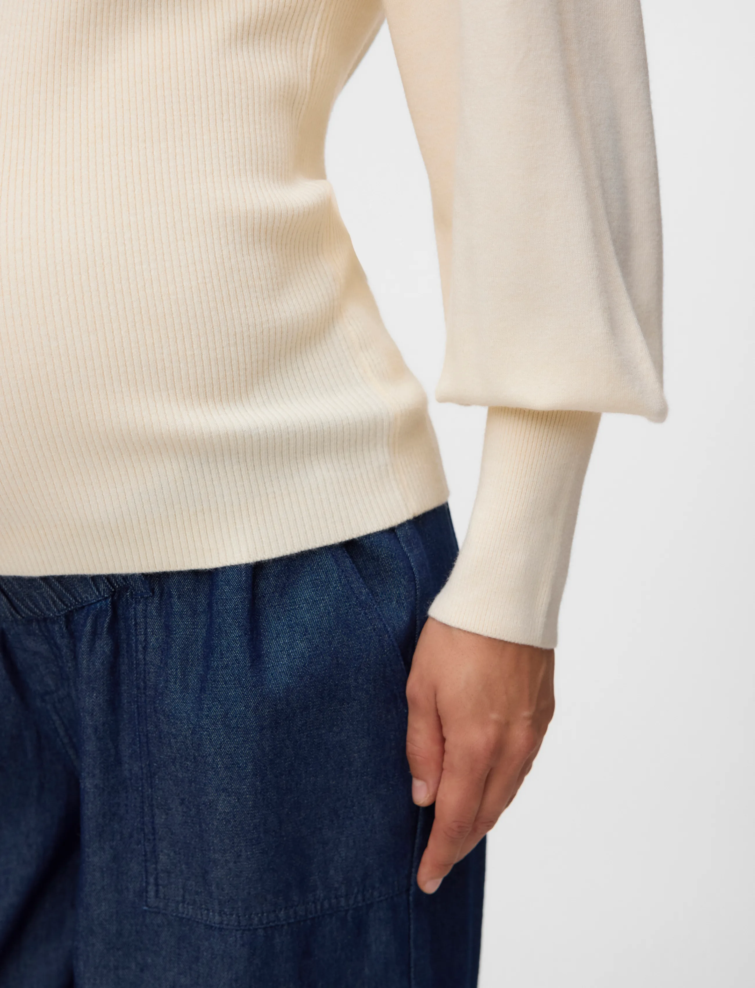 Vero Moda Maternity - VMMHOLLYKARIS LS FUNNELNECK PULLOVER - overdele - birch - 4