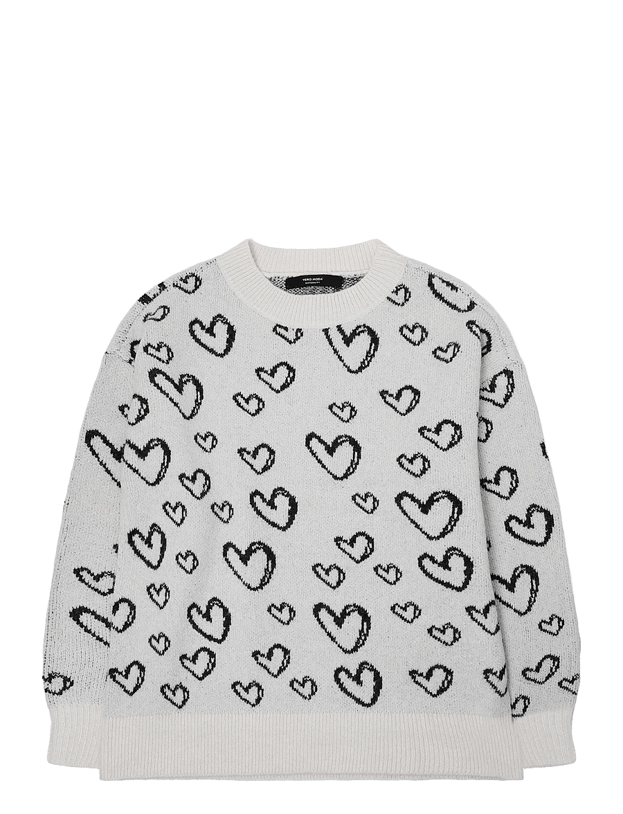 Vero Moda Maternity - VMMDOFFY JAQUARD LS O-NCK PULLOVER - oberteile - birch - 0