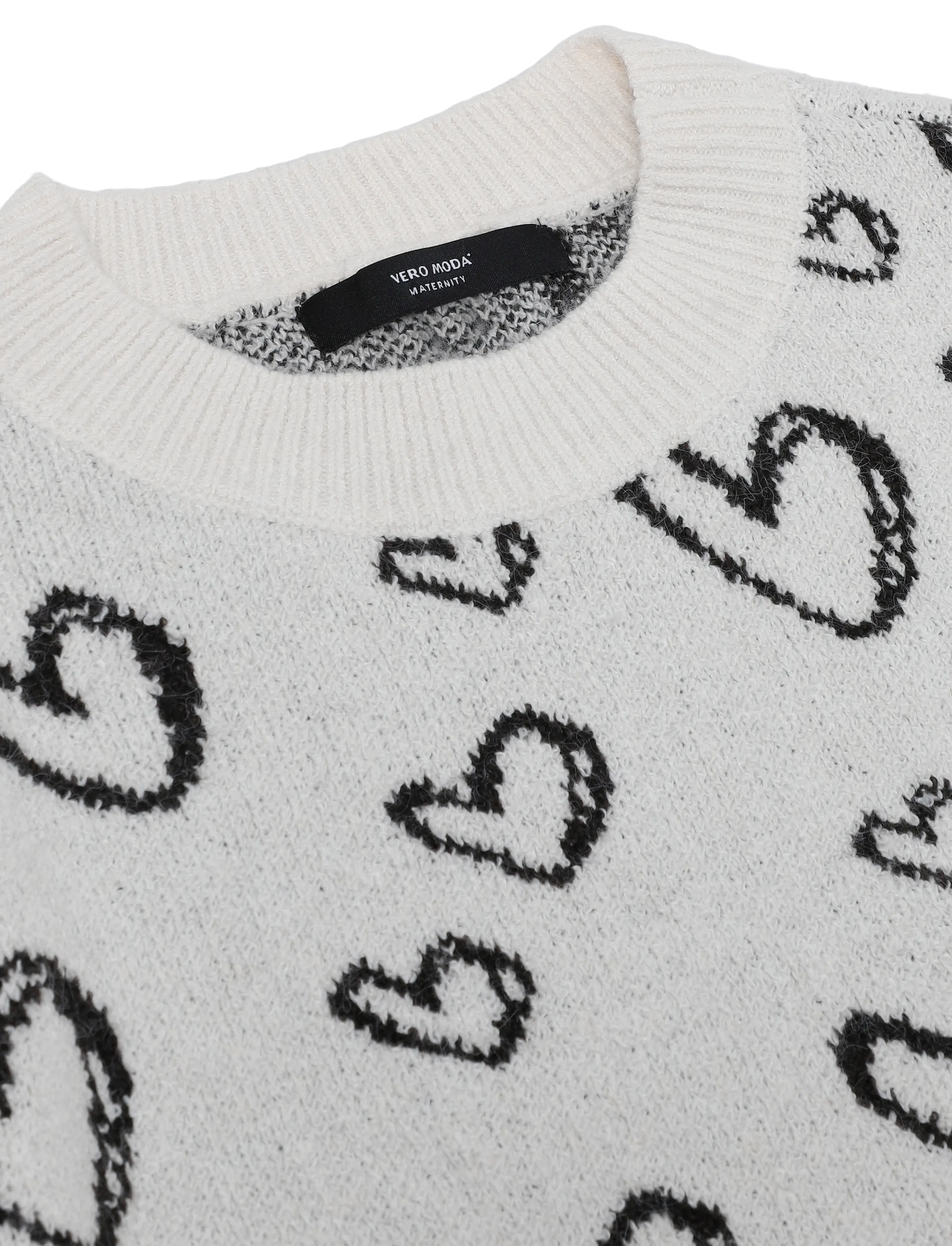 Vero Moda Maternity - VMMDOFFY JAQUARD LS O-NCK PULLOVER - herbstliche kleidung - birch - 2