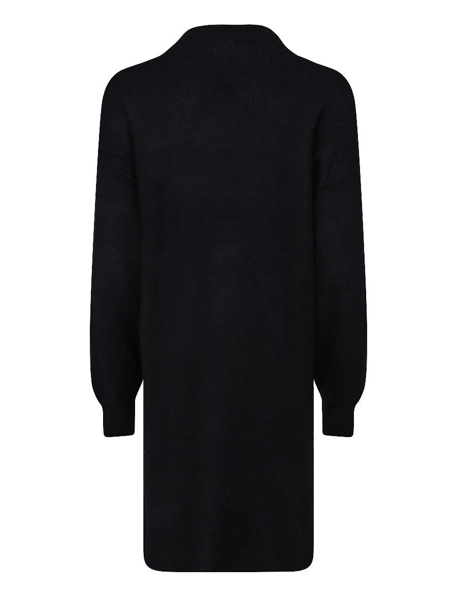Vero Moda Maternity - VMMNANCY LS FUNNELNECK DRESS NOOS - knitted dresses - black - 1